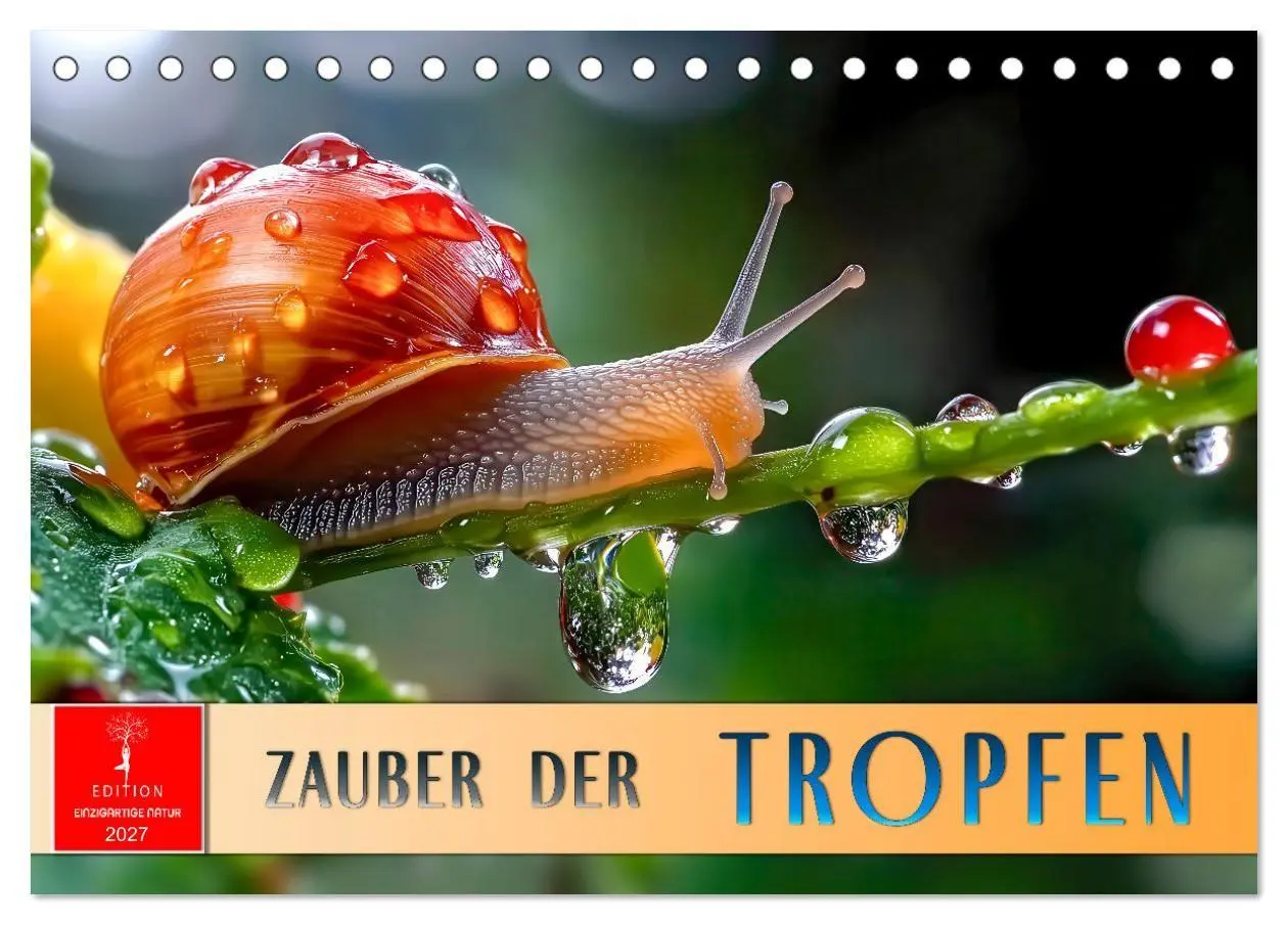 Cover: 9783516990331 | Zauber der Tropfen (Tischkalender 2027 DIN A5 quer), CALVENDO...