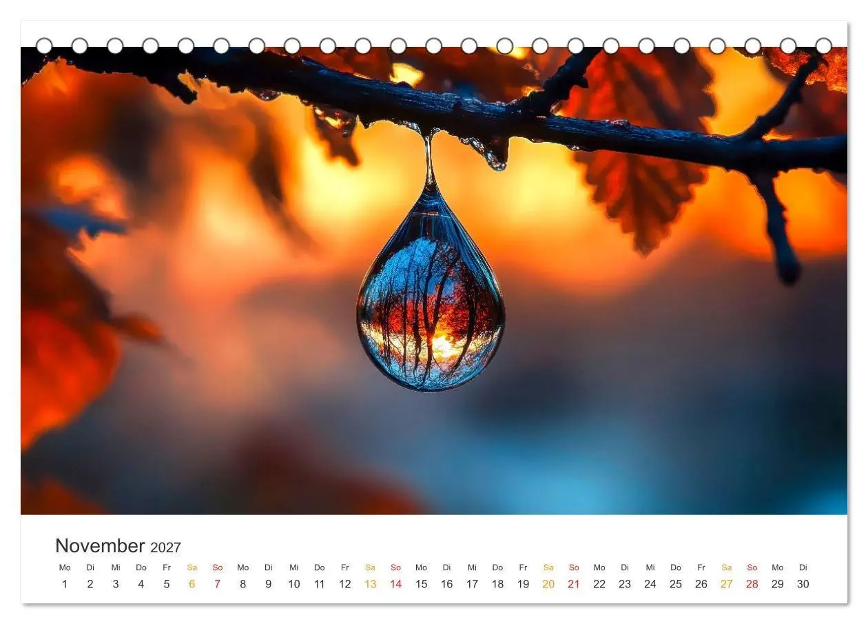 Bild: 9783516990331 | Zauber der Tropfen (Tischkalender 2027 DIN A5 quer), CALVENDO...
