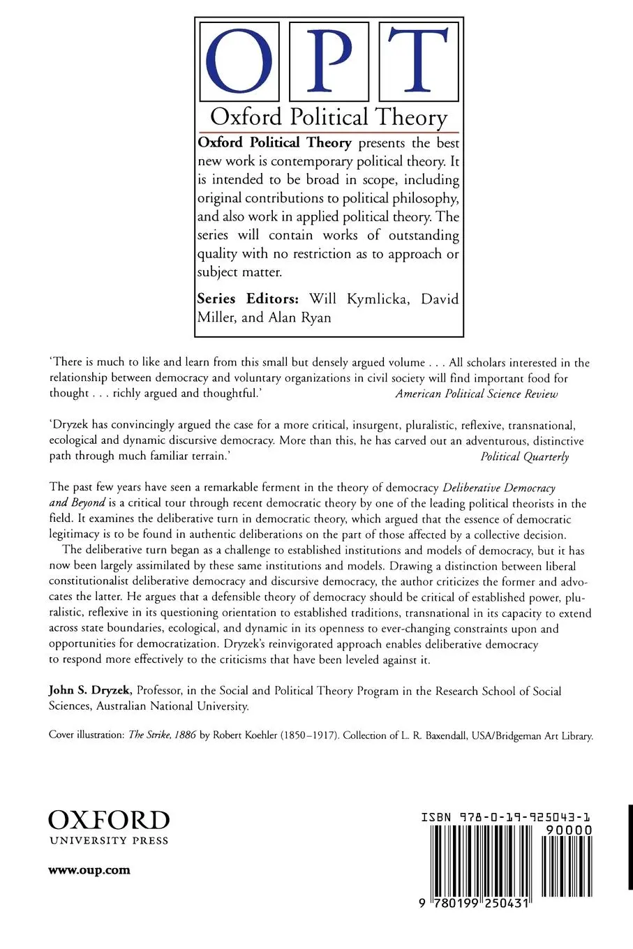 Rückseite: 9780199250431 | Deliberative Democracy and Beyond Liberals, Critics, Contestations