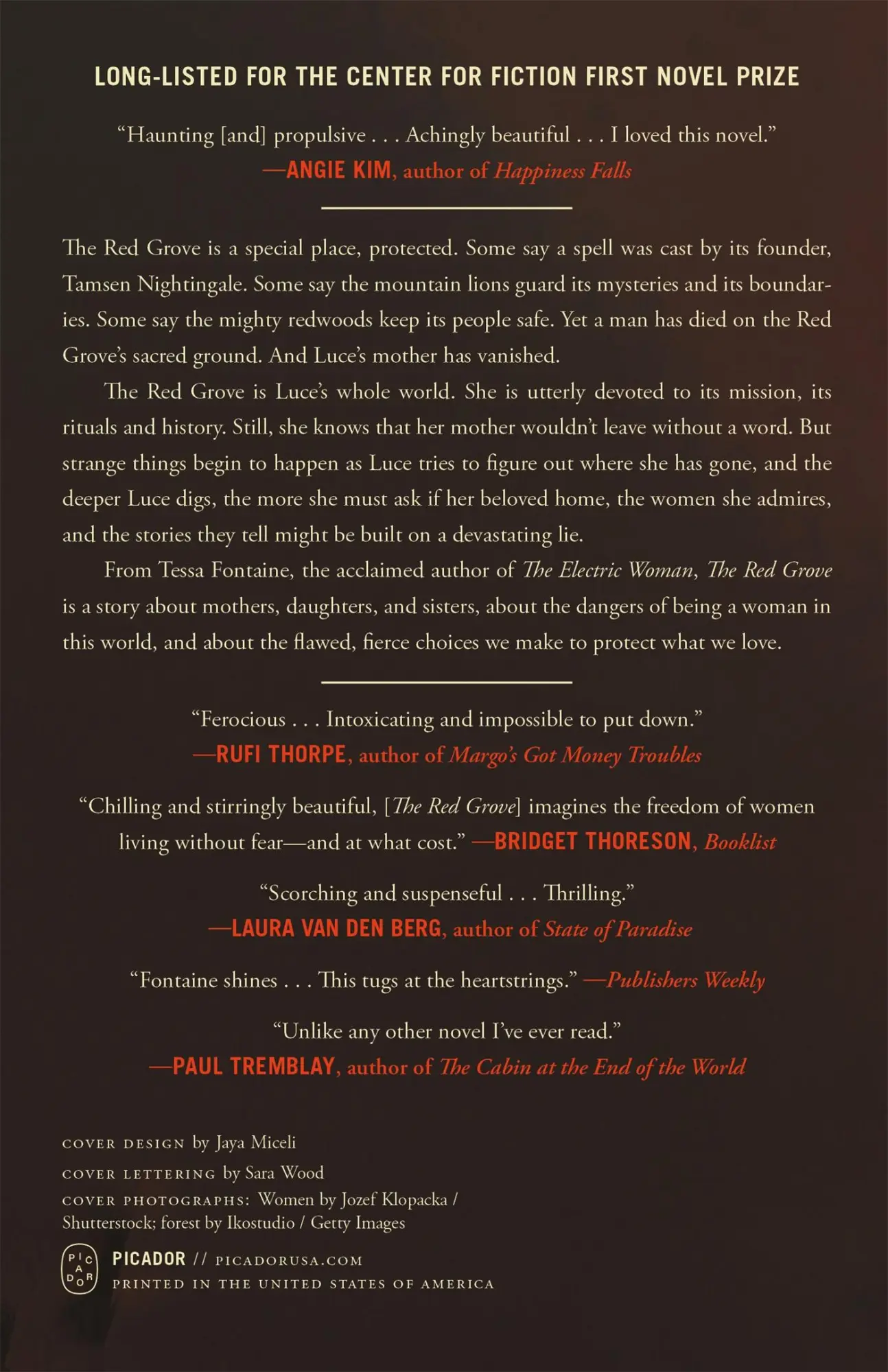 Rückseite: 9781250390431 | The Red Grove | Tessa Fontaine | Taschenbuch | Englisch | 2025