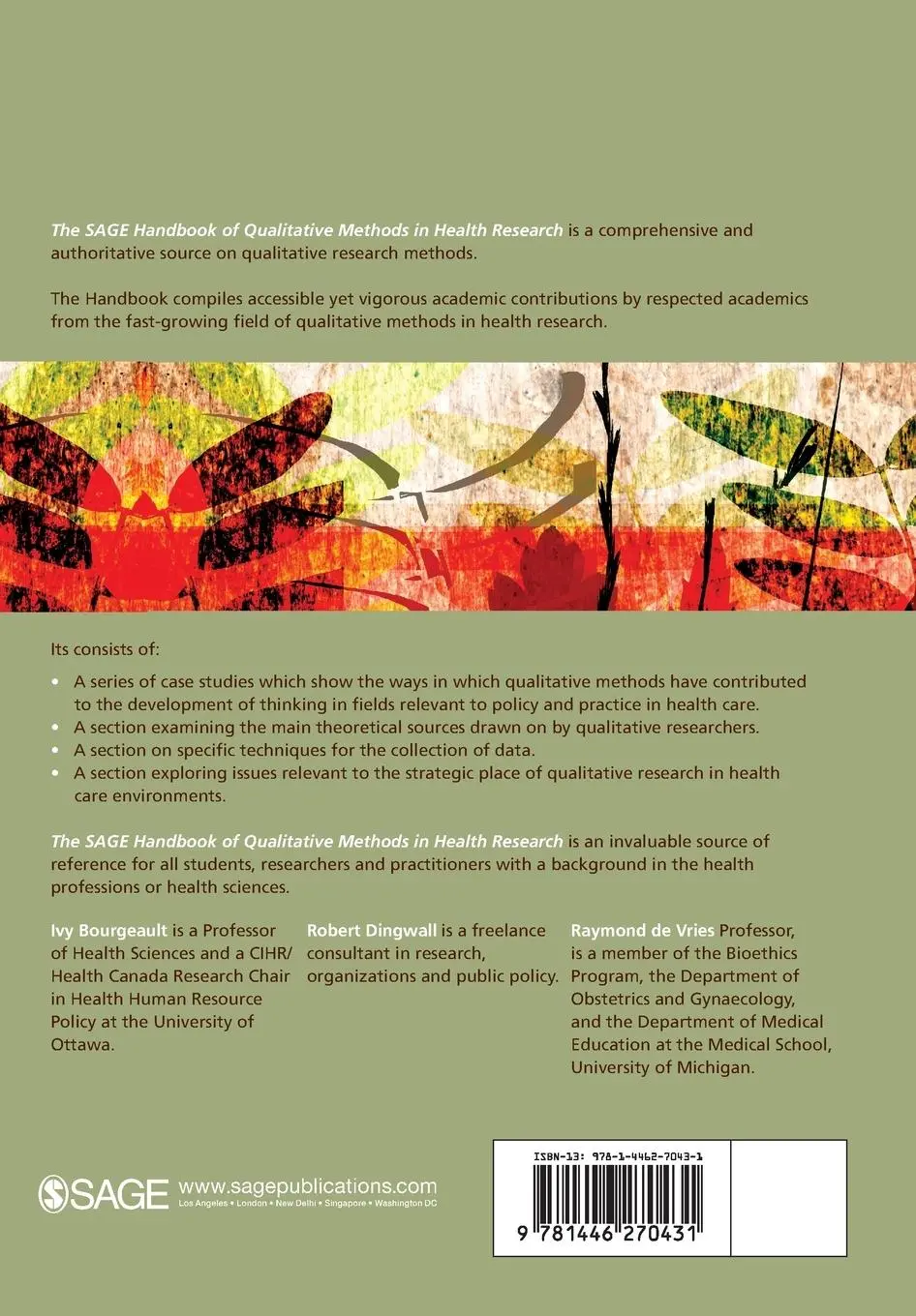 Rückseite: 9781446270431 | The SAGE Handbook of Qualitative Methods in Health Research | Buch