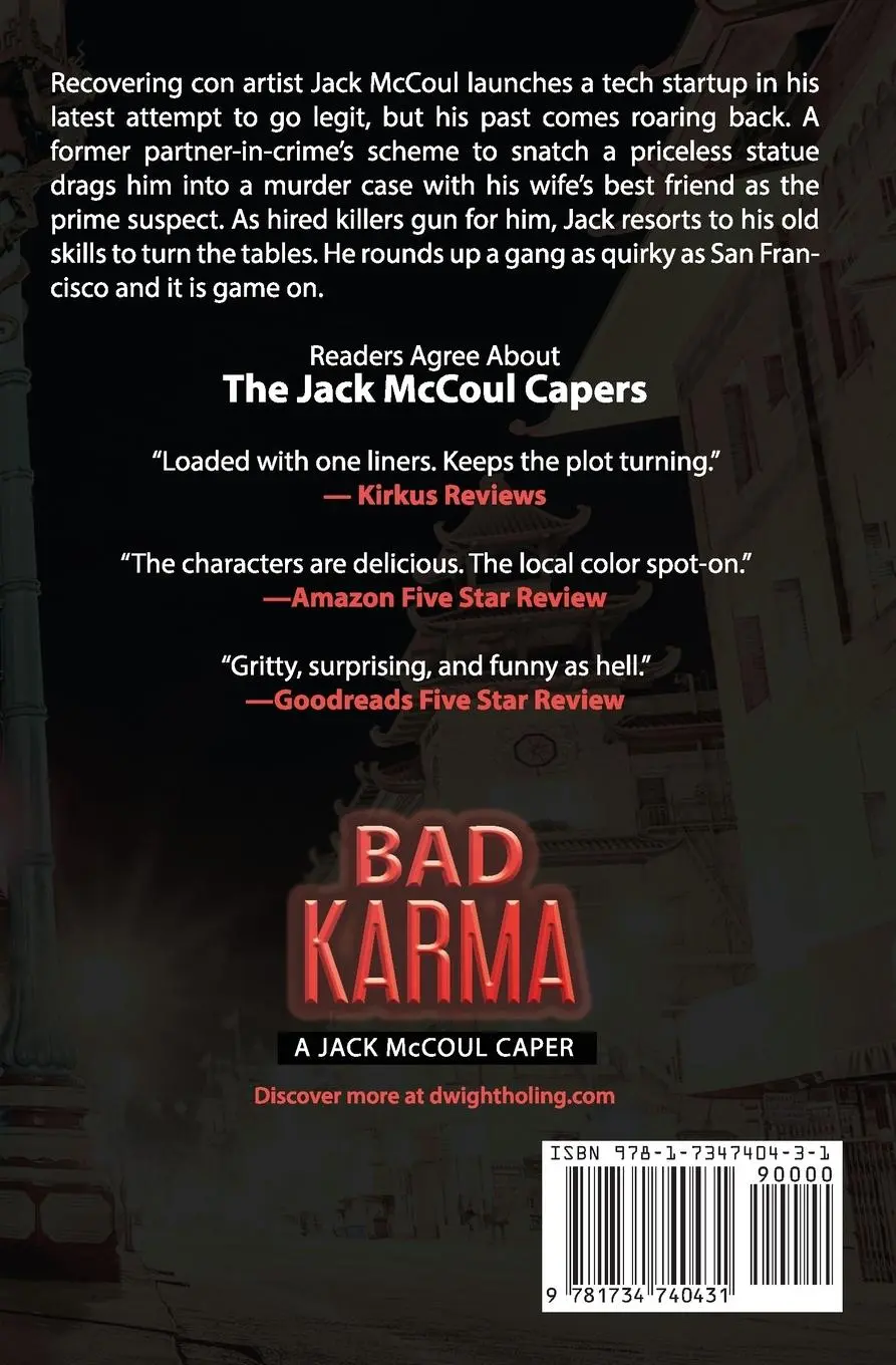 Rückseite: 9781734740431 | Bad Karma | Dwight Holing | Taschenbuch | A Jack McCoul Caper | 2020