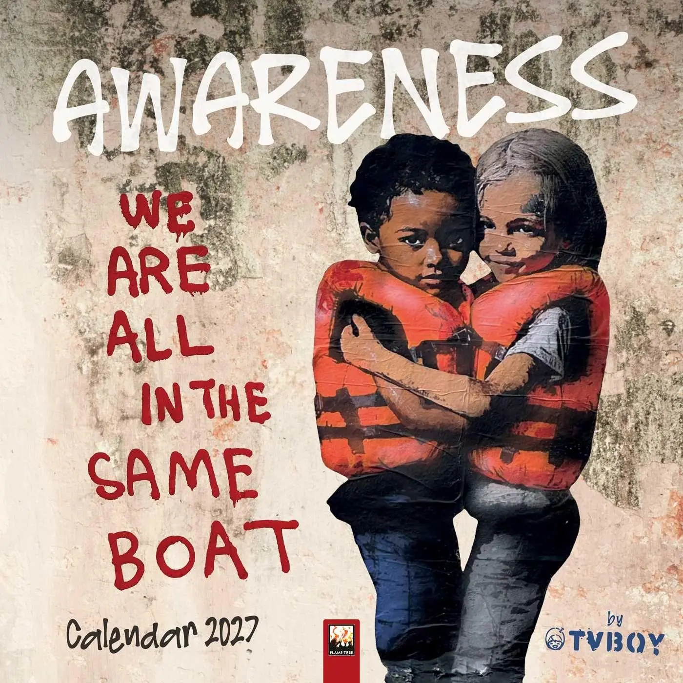 Cover: 9781806940431 | Awareness by TVBOY - Kunstkalender 2027 - Original Flame Tree...