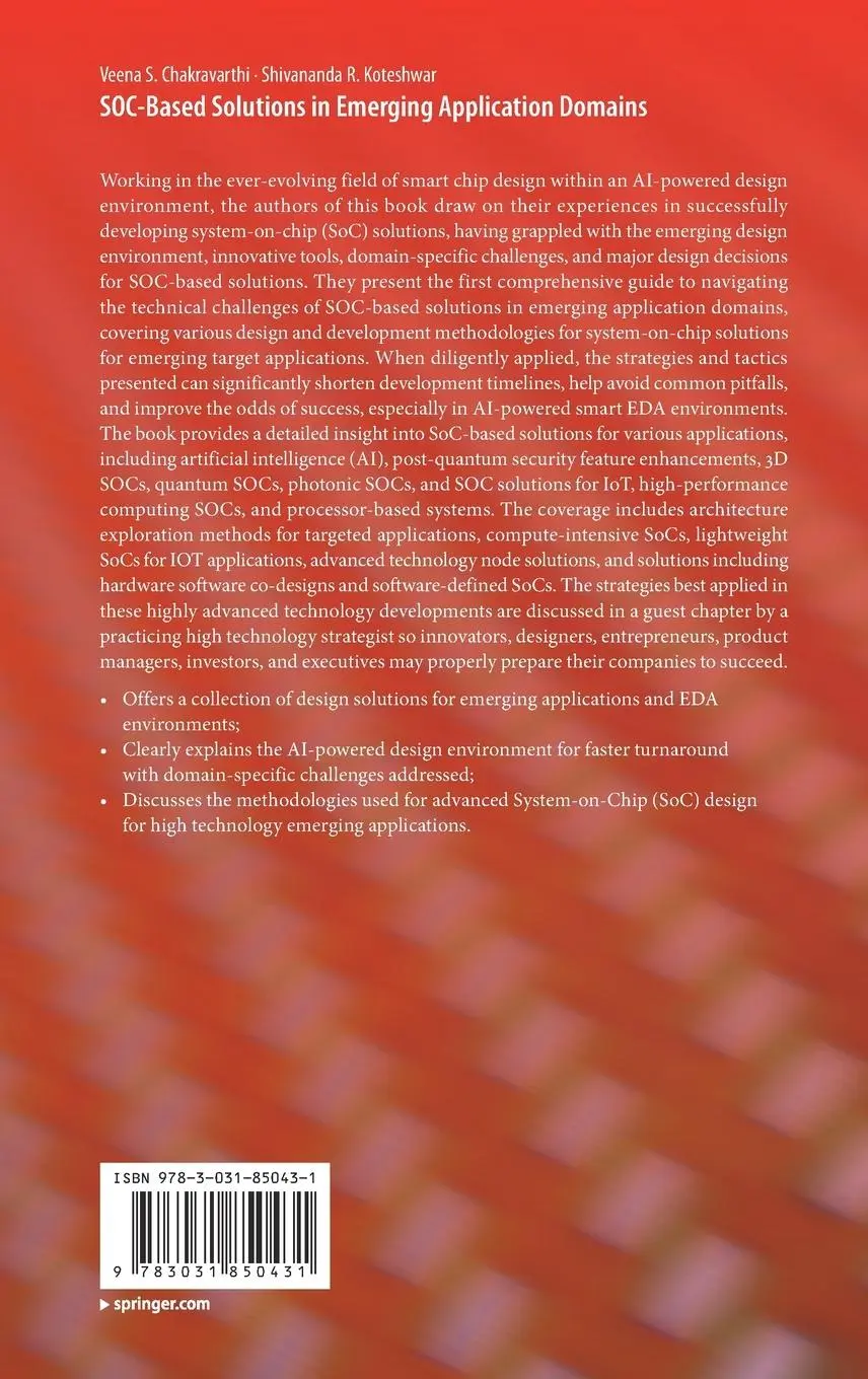 Rückseite: 9783031850431 | SOC-Based Solutions in Emerging Application Domains | Buch | xxvi