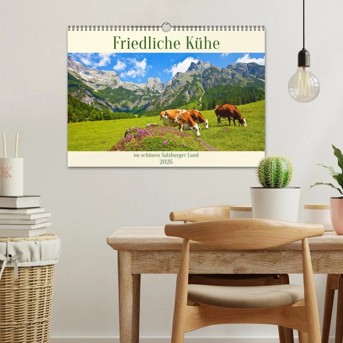 Bild: 9783457270431 | Friedliche Kühe (Wandkalender 2026 DIN A3 quer), CALVENDO...