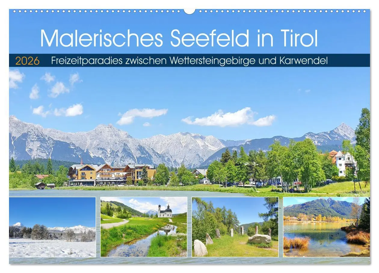 Cover: 9783457580431 | Malerisches Seefeld in Tirol (Wandkalender 2026 DIN A2 quer),...