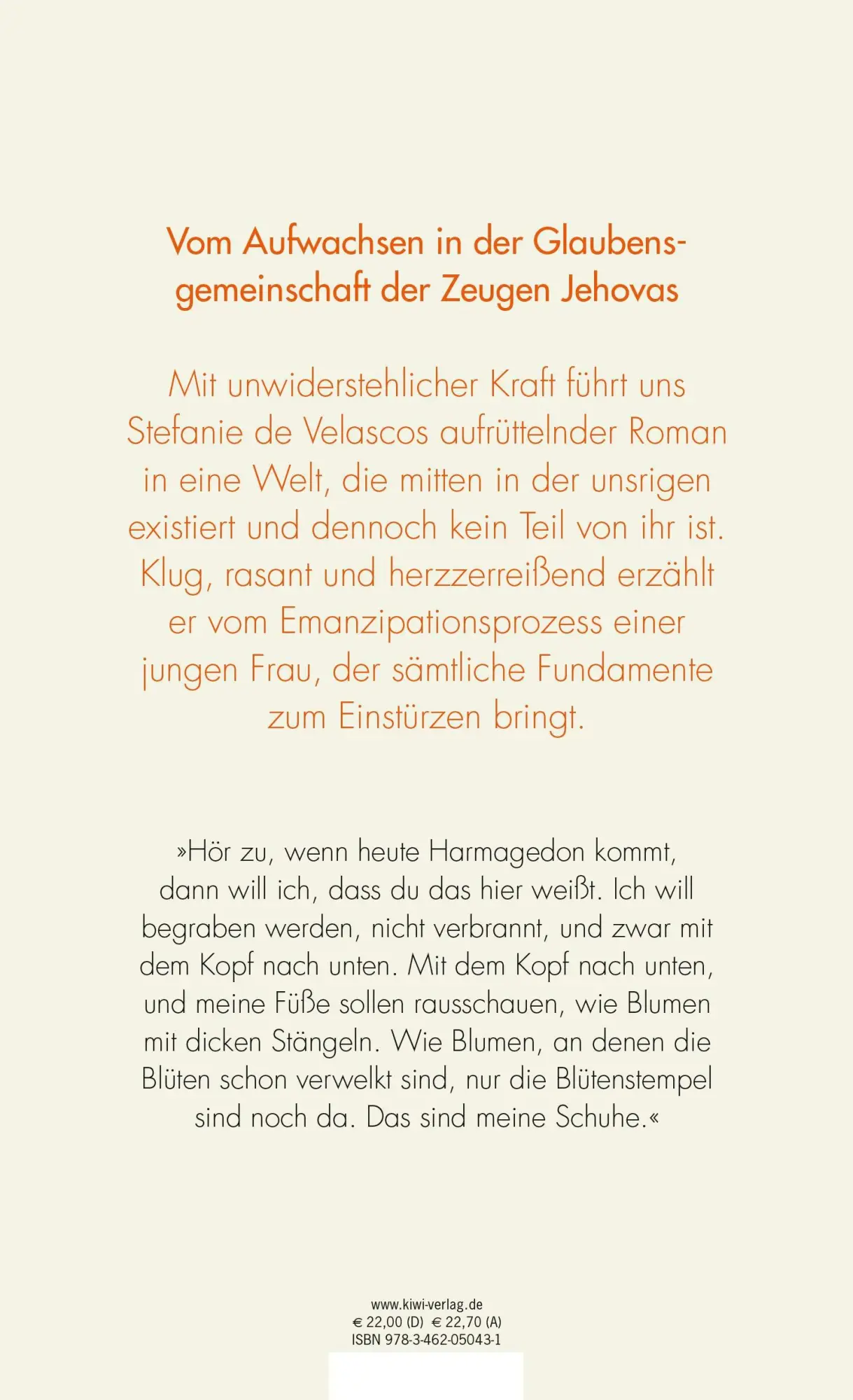 Rückseite: 9783462050431 | Kein Teil der Welt | Stefanie De Velasco | Buch | 432 S. | Deutsch