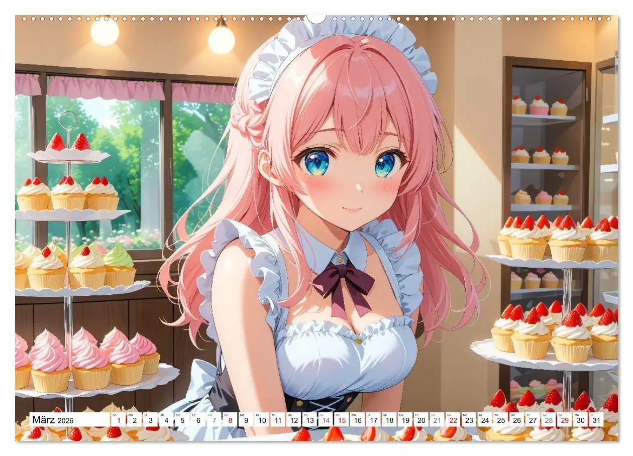 Bild: 9783516670431 | Manga Café Träume - Kawaii Anime-Kalender voller süßer Momente...