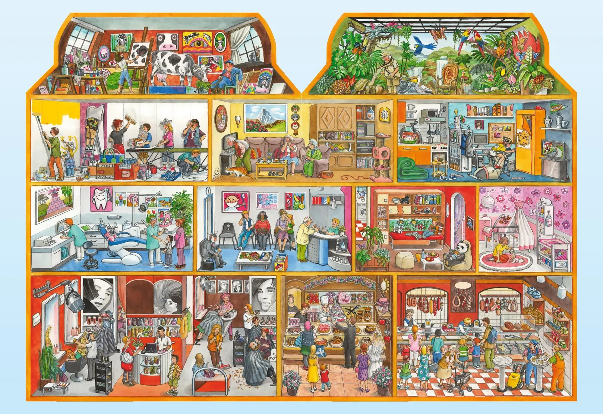 Bild: 9783849930431 | Mein Haus Wimmelbuch | Mit Rätselspaß I Ab 3 Jahren | Anne Suess