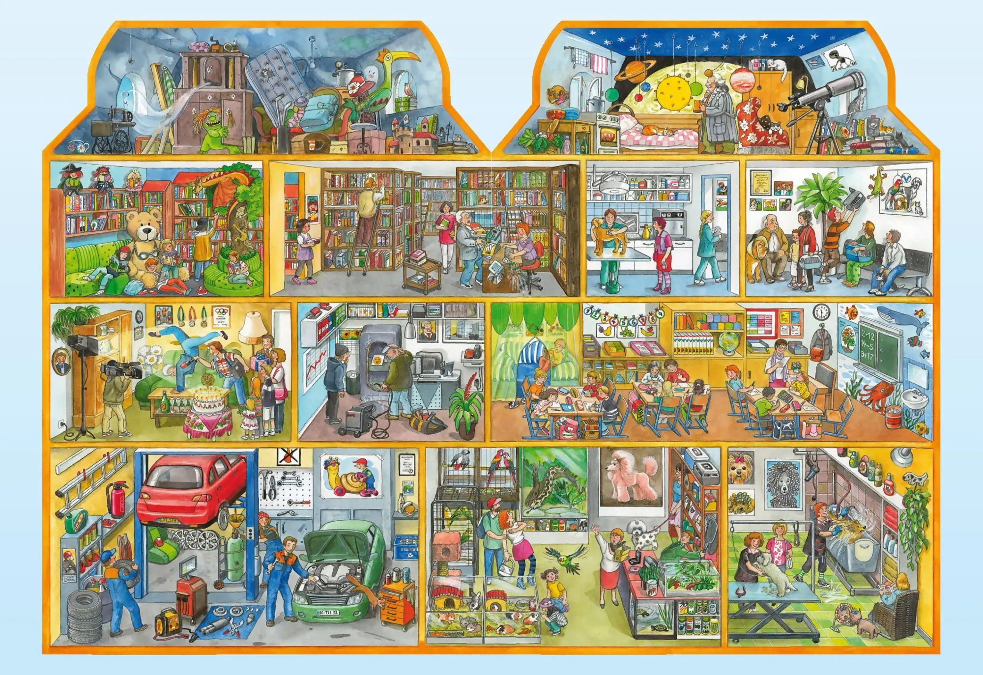 Bild: 9783849930431 | Mein Haus Wimmelbuch | Mit Rätselspaß I Ab 3 Jahren | Anne Suess