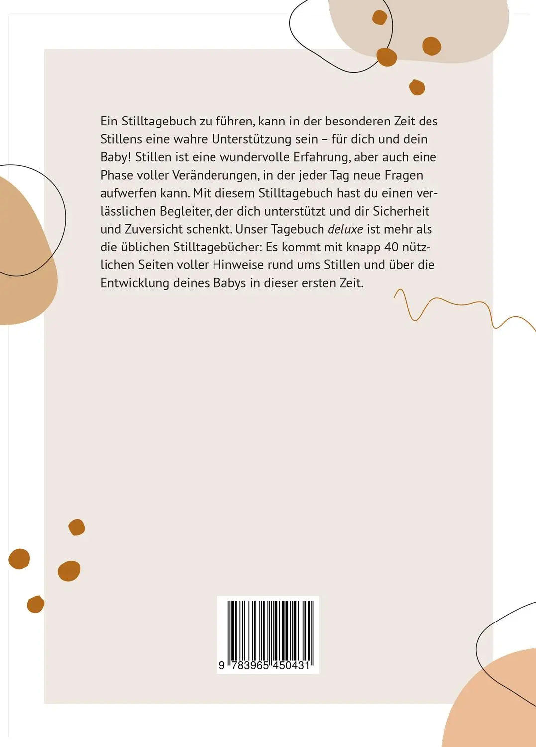 Rückseite: 9783965450431 | Stillzeitreise - Das Stilltagebuch deluxe | A. K. Fiedler | Buch