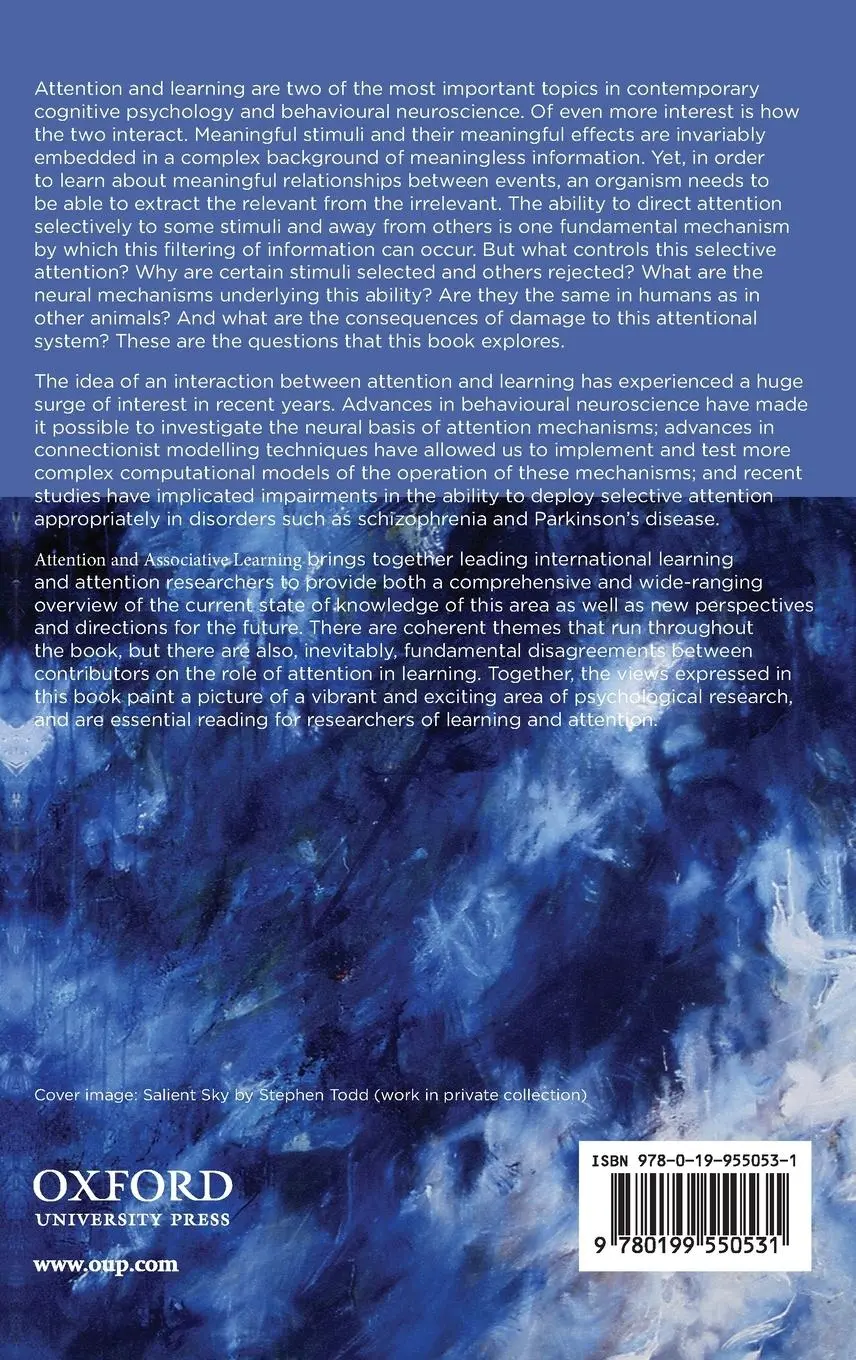 Rückseite: 9780199550531 | Attention &amp; Associative Learning C | Pely Pelley Mitchell | Buch
