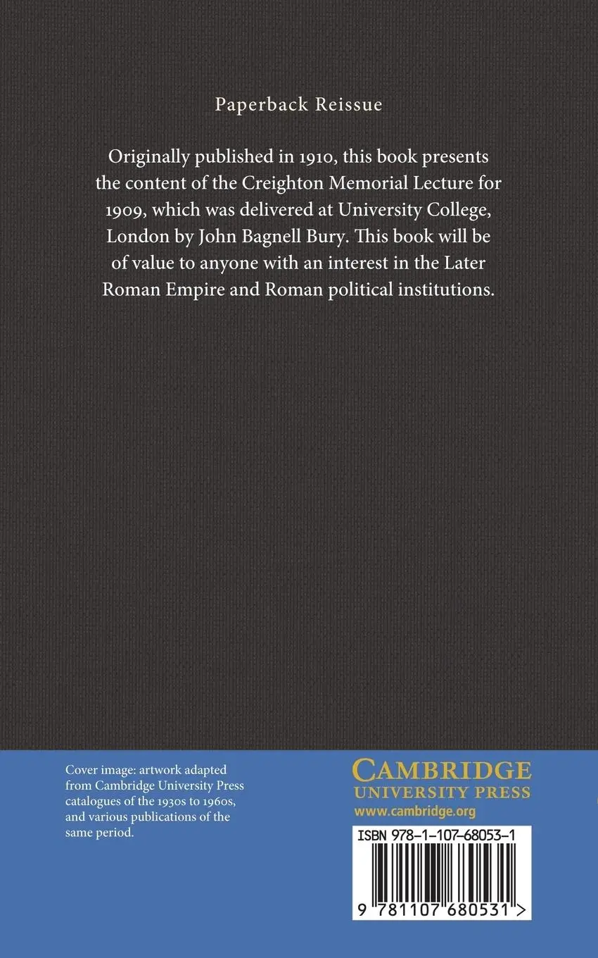 Rückseite: 9781107680531 | The Constitution of the Later Roman Empire | John Bagnell Bury | Buch