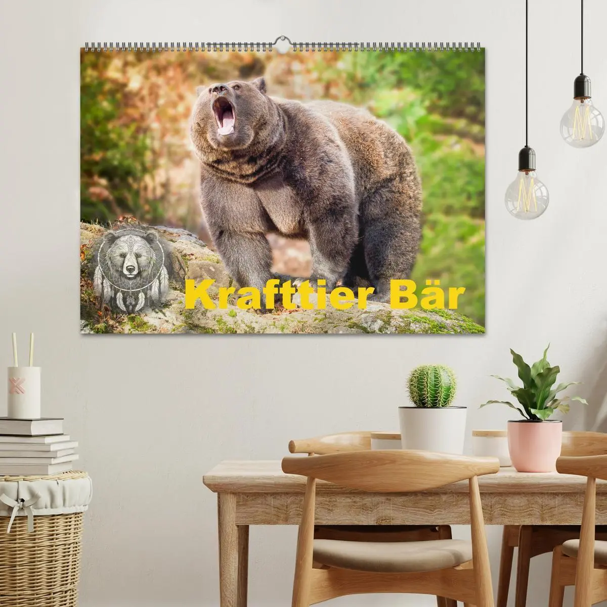 Bild: 9783457260531 | Krafttier Bär (Wandkalender 2026 DIN A2 quer), CALVENDO Monatskalender