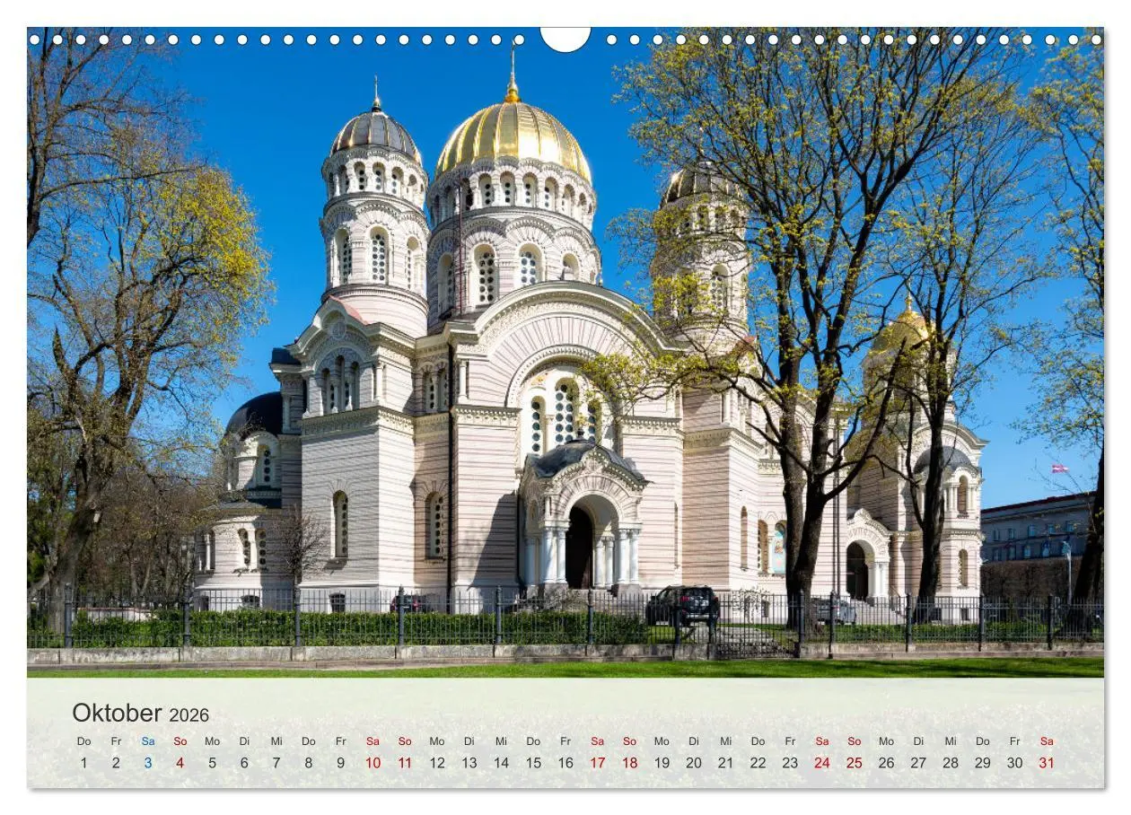 Bild: 9783457400531 | Riga - Paris des Ostens (Wandkalender 2026 DIN A3 quer), CALVENDO...