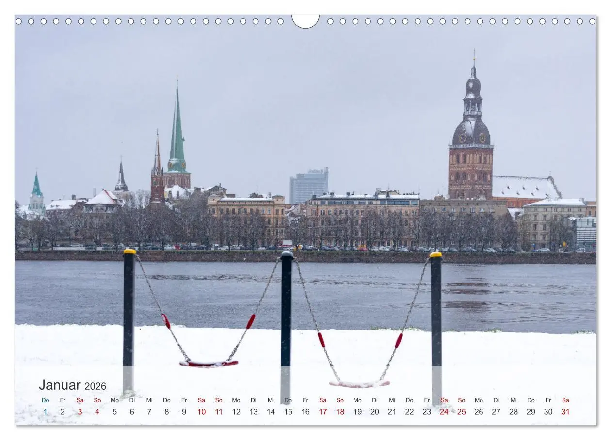 Bild: 9783457400531 | Riga - Paris des Ostens (Wandkalender 2026 DIN A3 quer), CALVENDO...