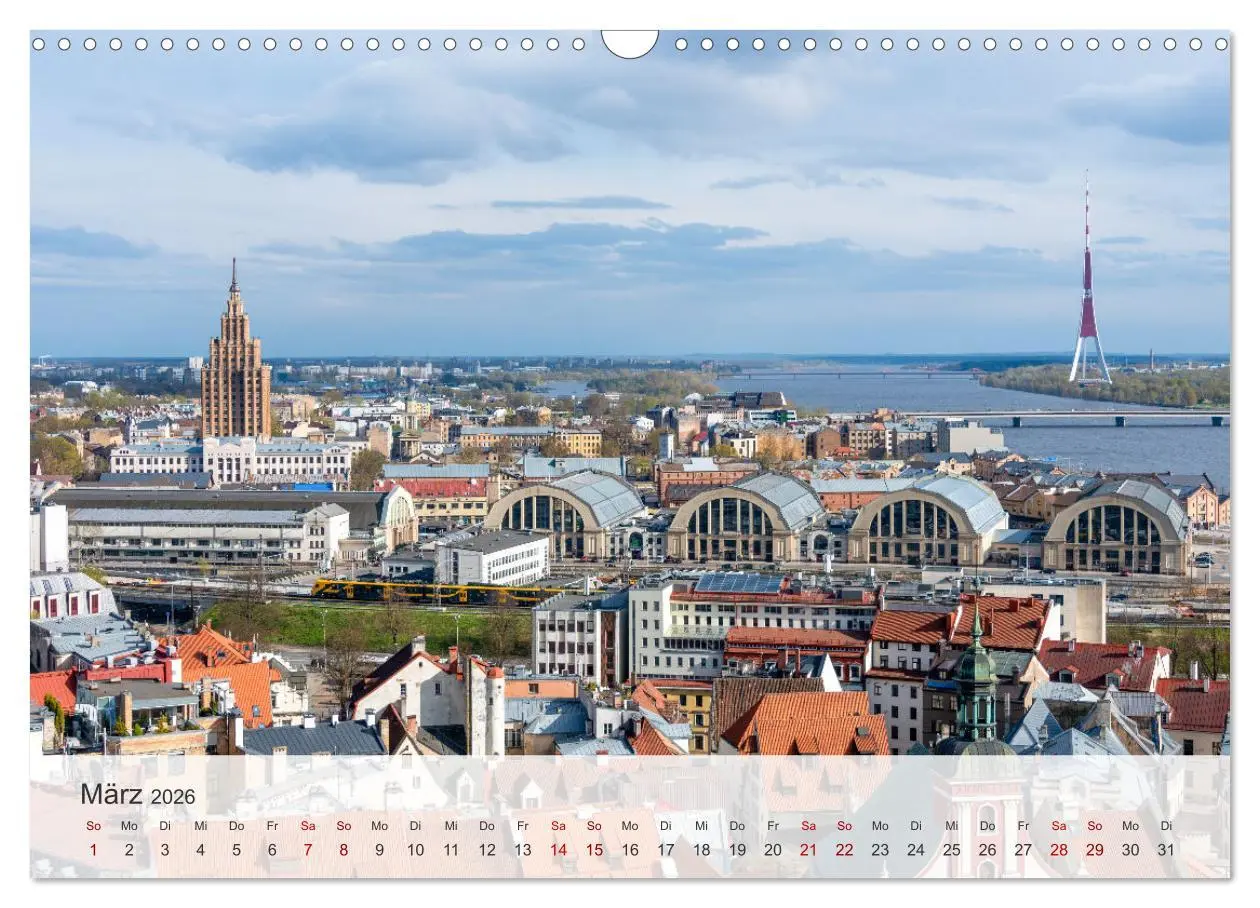 Bild: 9783457400531 | Riga - Paris des Ostens (Wandkalender 2026 DIN A3 quer), CALVENDO...
