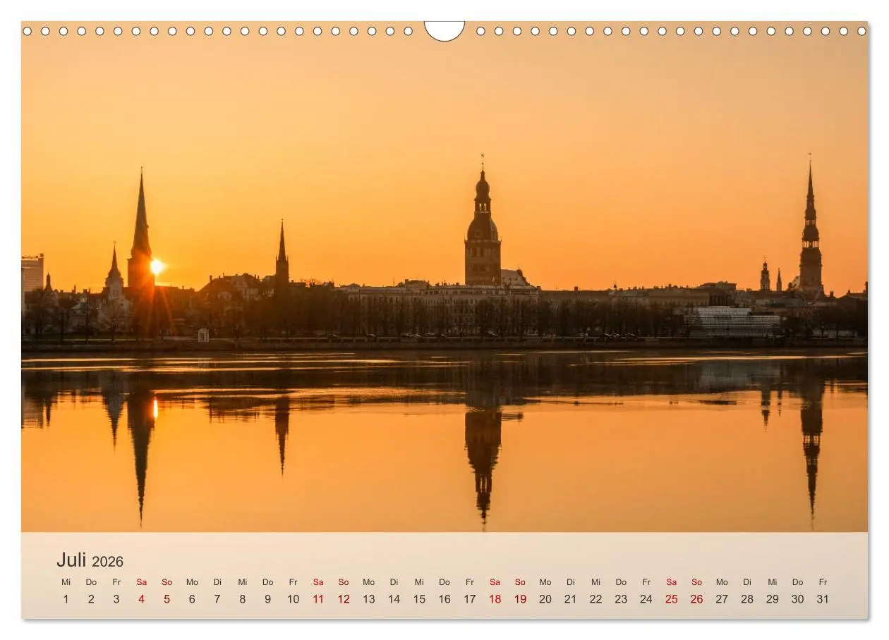 Bild: 9783457400531 | Riga - Paris des Ostens (Wandkalender 2026 DIN A3 quer), CALVENDO...