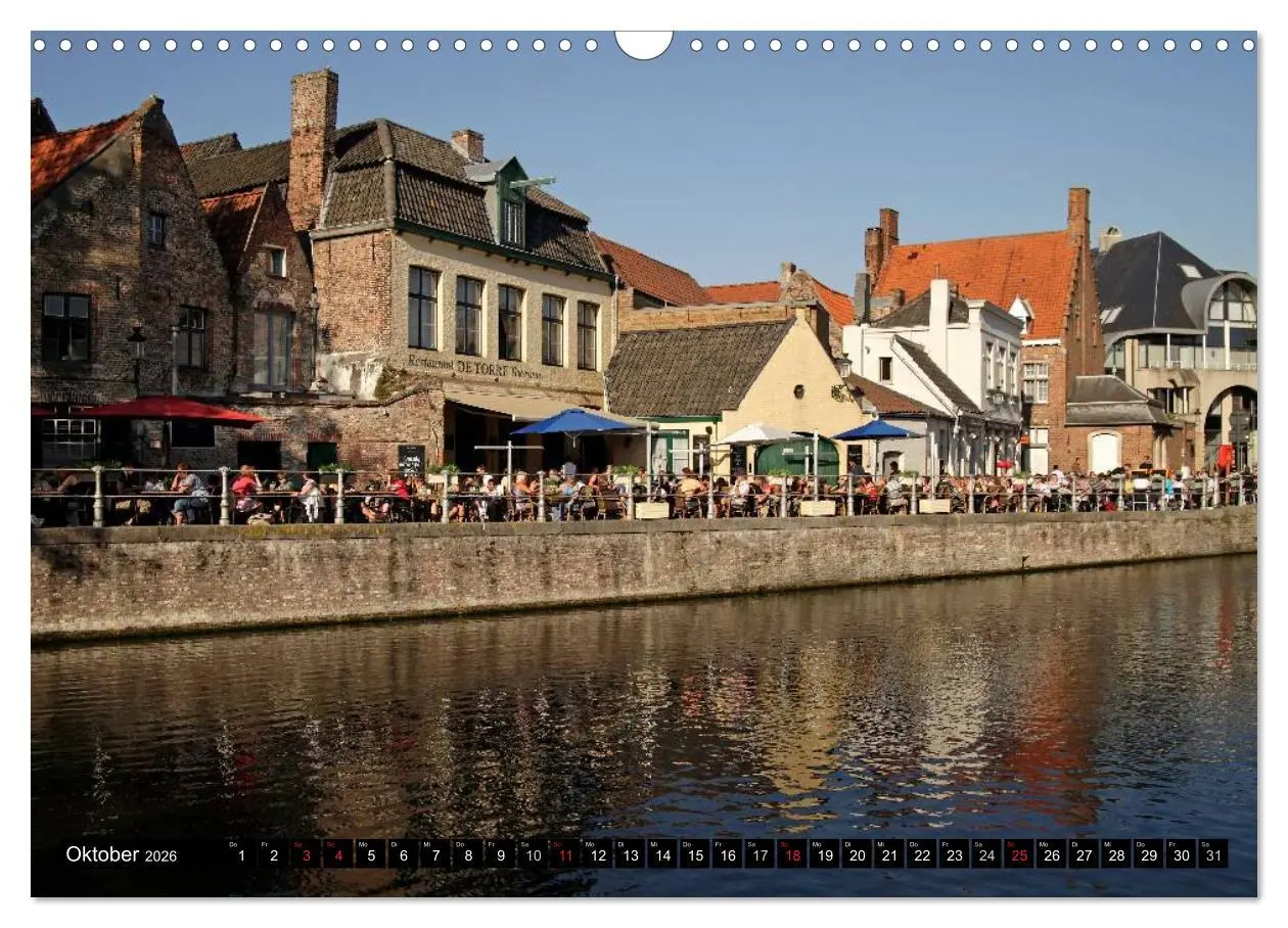 Bild: 9783516110531 | Brügge - Belgien (Wandkalender 2026 DIN A3 quer), CALVENDO...