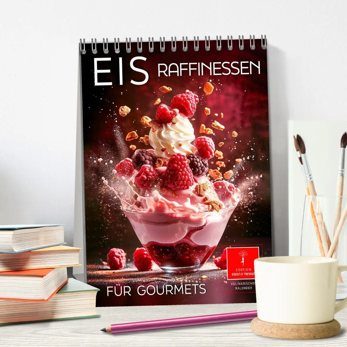 Bild: 9783516280531 | Eis - Raffinessen für Gourmets (Tischkalender 2026 DIN A5 hoch),...
