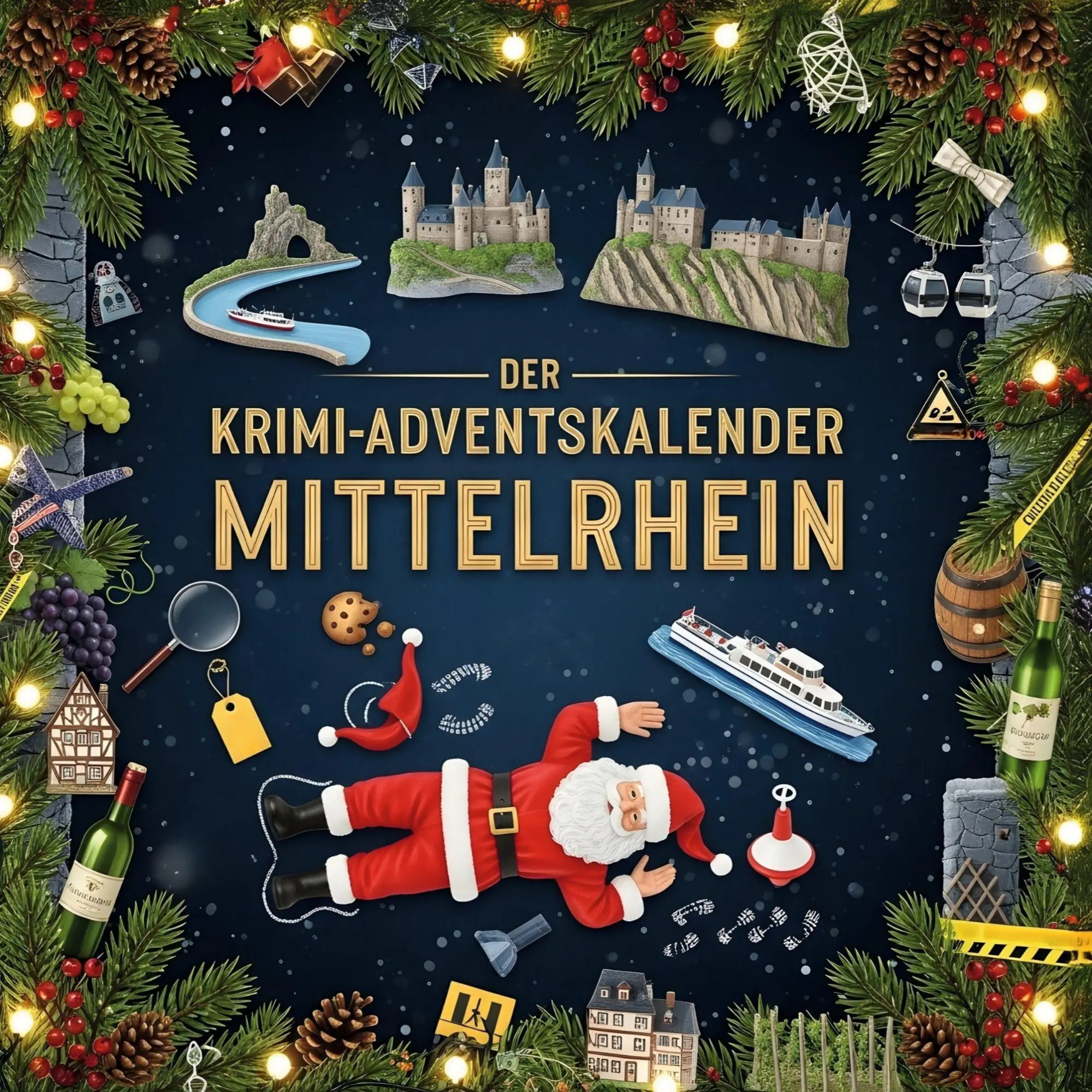 Cover: 9783695310531 | Der Krimi-Adventskalender Mittelrhein | Mordsverdächtig in 24 Akten