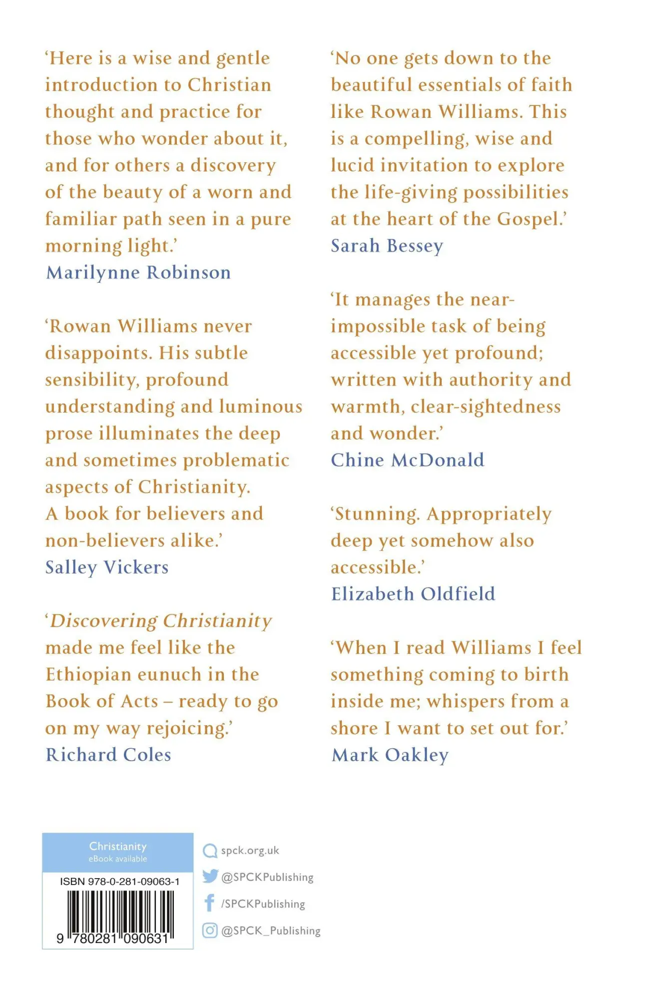 Rückseite: 9780281090631 | Discovering Christianity | A guide for the curious | Rowan Williams