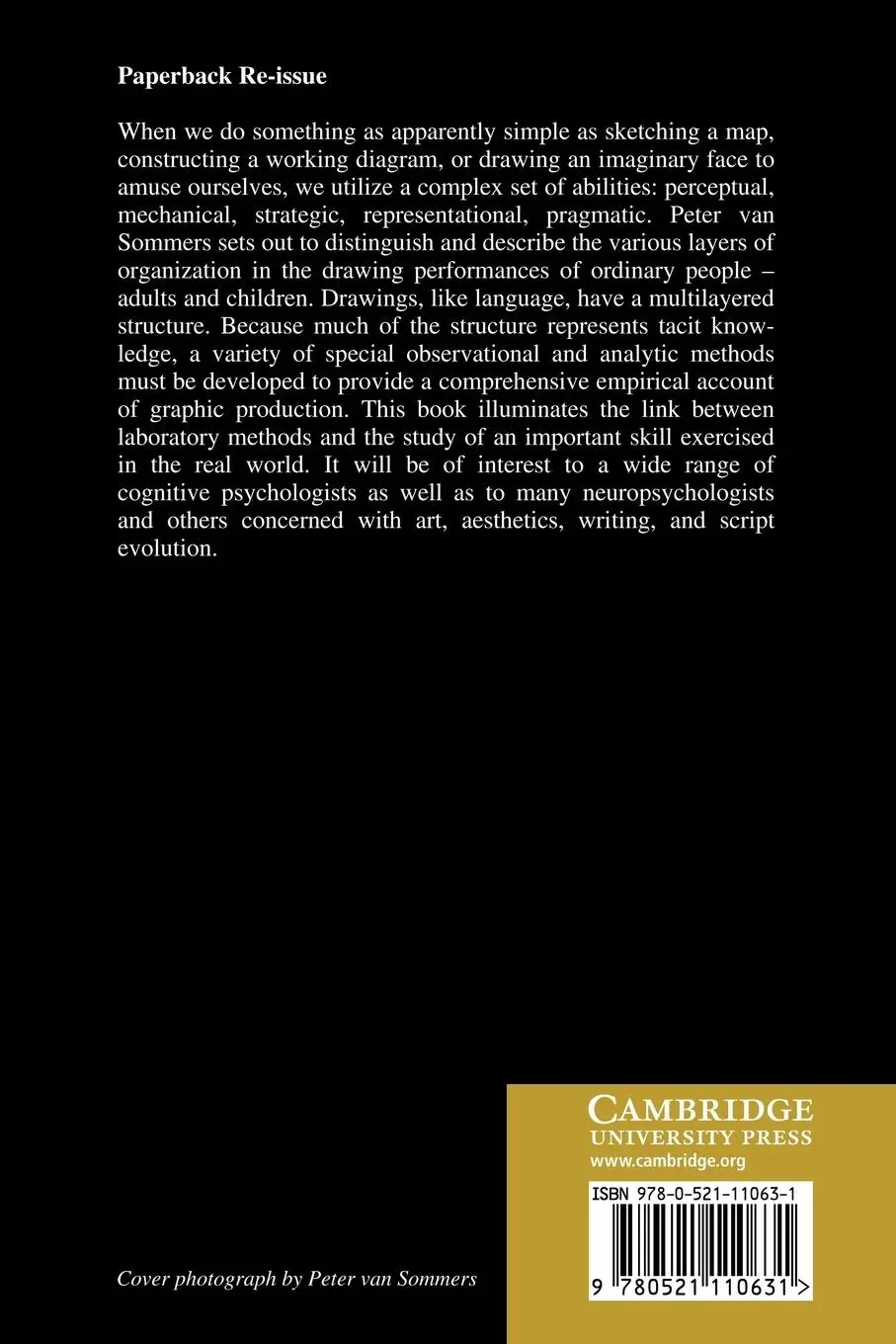 Rückseite: 9780521110631 | Drawing and Cognition | Peter Van Sommers | Taschenbuch | Englisch