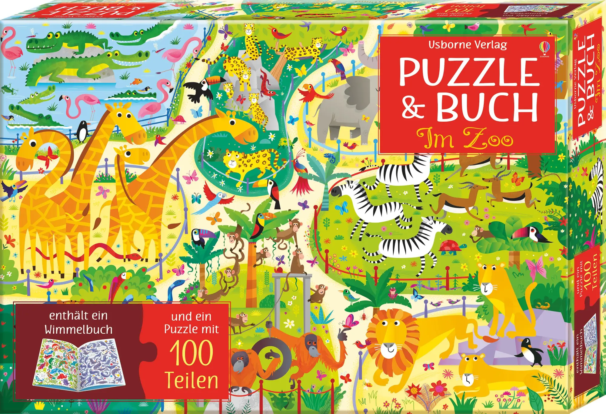 Cover: 9781789410631 | Puzzle &amp; Buch: Im Zoo. 100 Teile | Kirsteen Robson | Spiel | 24 S.