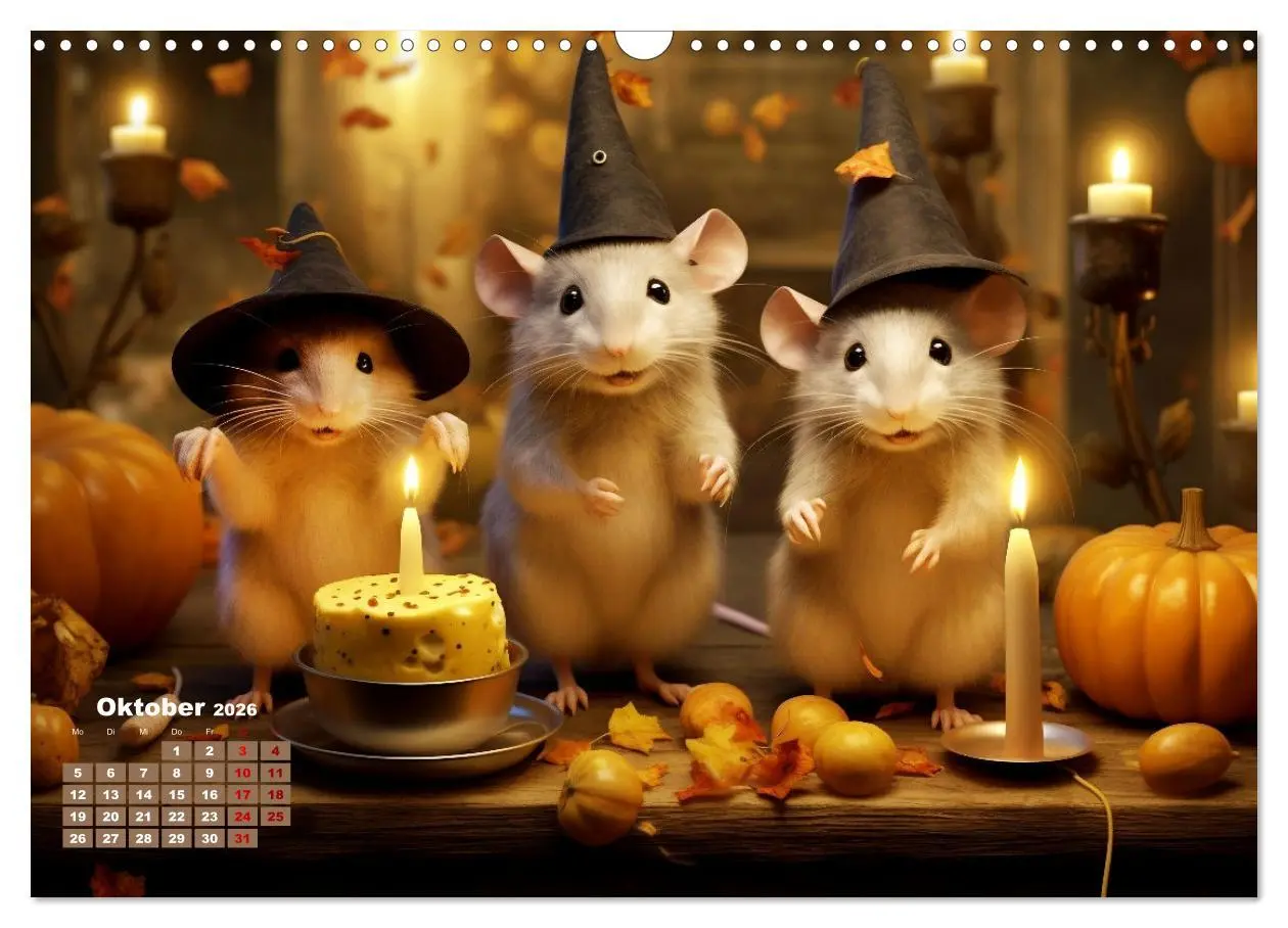 Bild: 9783457490631 | Ein Jahr im Leben von Familie Maus (Wandkalender 2026 DIN A3 quer),...