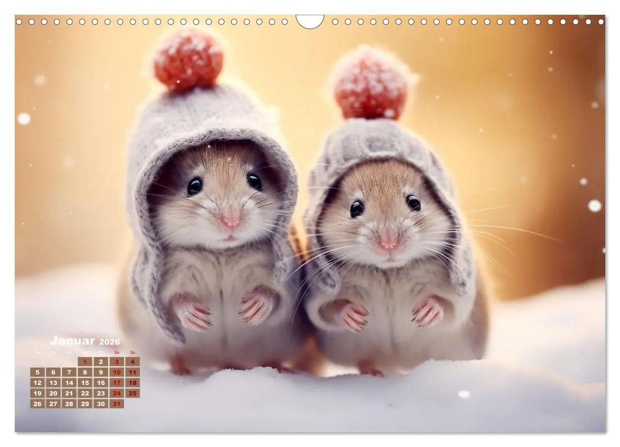 Bild: 9783457490631 | Ein Jahr im Leben von Familie Maus (Wandkalender 2026 DIN A3 quer),...