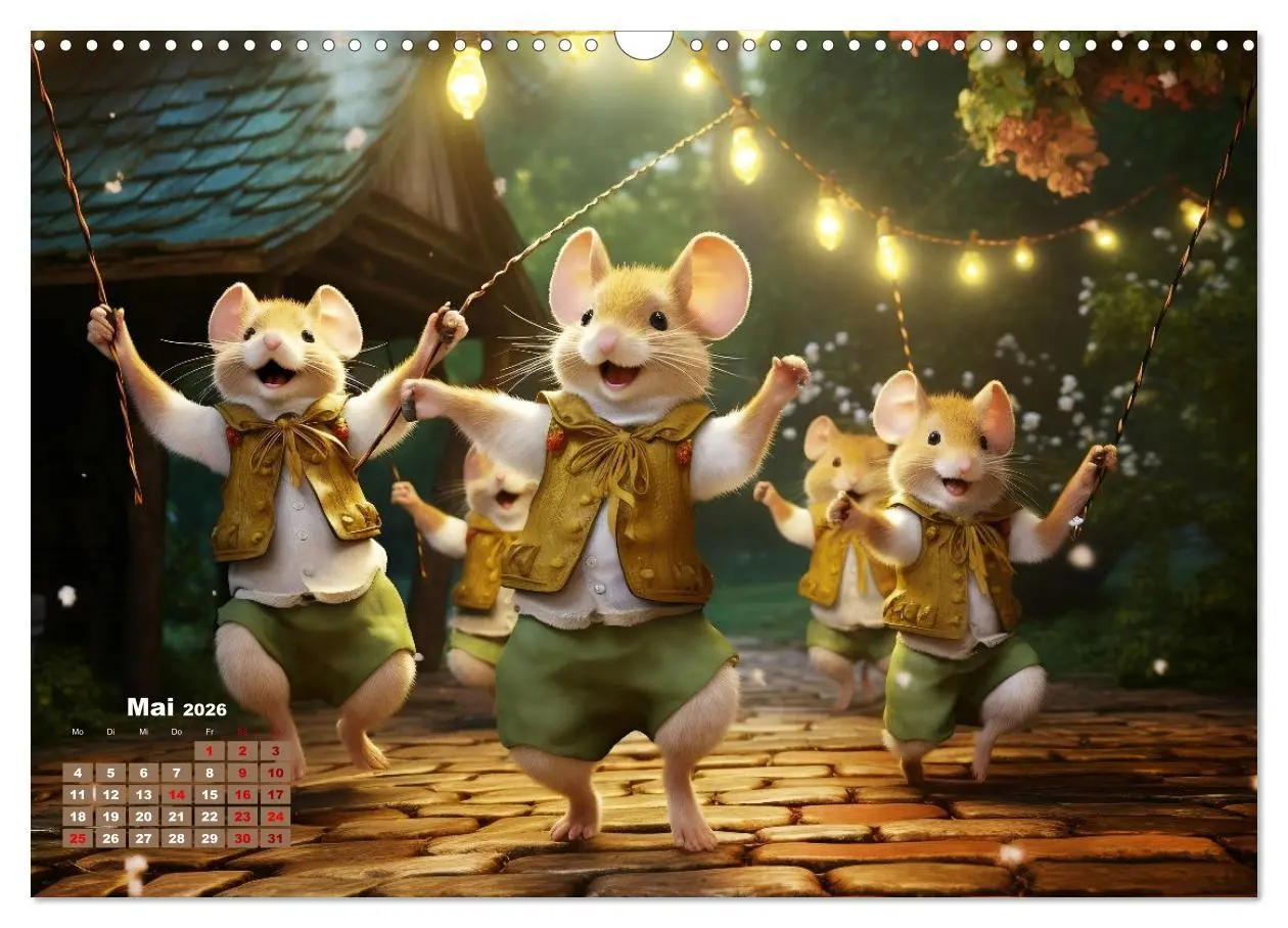Bild: 9783457490631 | Ein Jahr im Leben von Familie Maus (Wandkalender 2026 DIN A3 quer),...