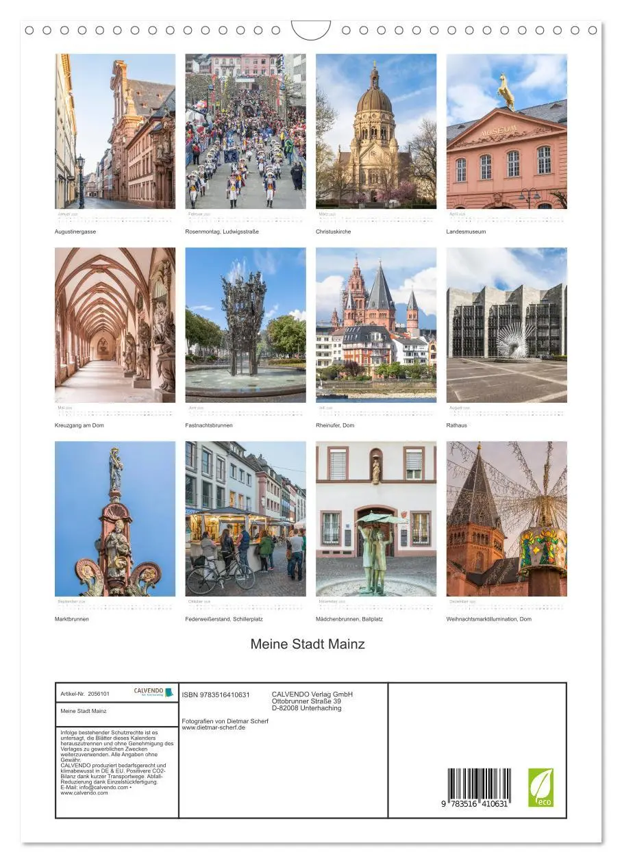 Bild: 9783516410631 | Meine Stadt Mainz (Wandkalender 2026 DIN A3 hoch), CALVENDO...