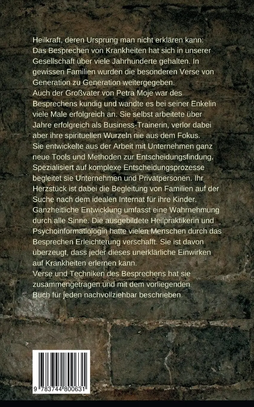 Rückseite: 9783744800631 | Besprechen lernen | Ein Leitfaden | Petra Moje | Taschenbuch | 76 S.