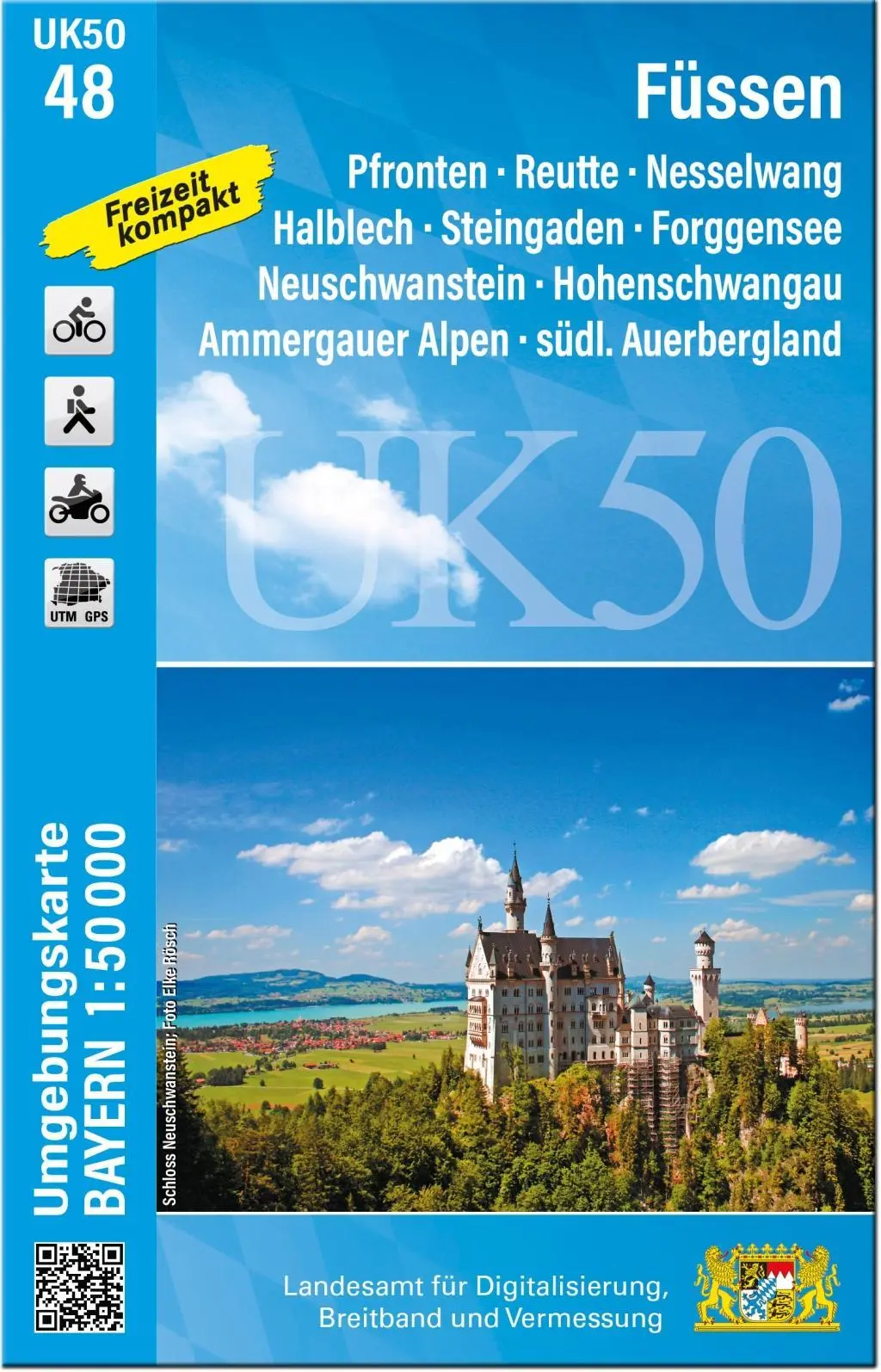Cover: 9783987760631 | UK50-48 Füssen (Umgebungskarte 1:50000) | Digitalisierung | Deutsch