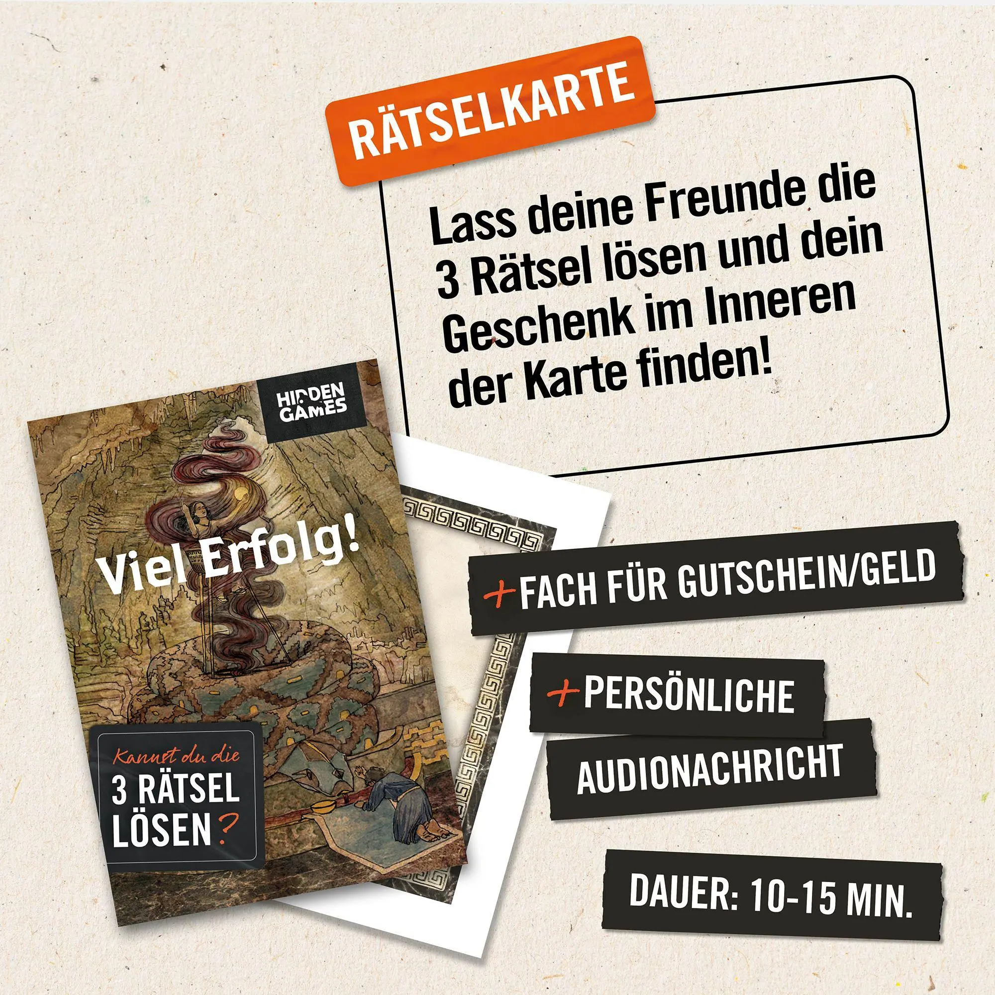Bild: 4260686490731 | Hidden Games: Das Orakel Rätselkarte | Spiel | HIDKART3 | Deutsch