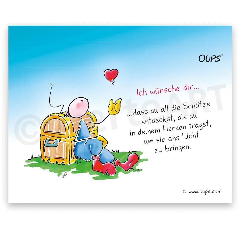 Bild: 9120077940731 | Oups Postkarten-Tischgalerie, Ich wünsche dir . . ., 52 Postkarten