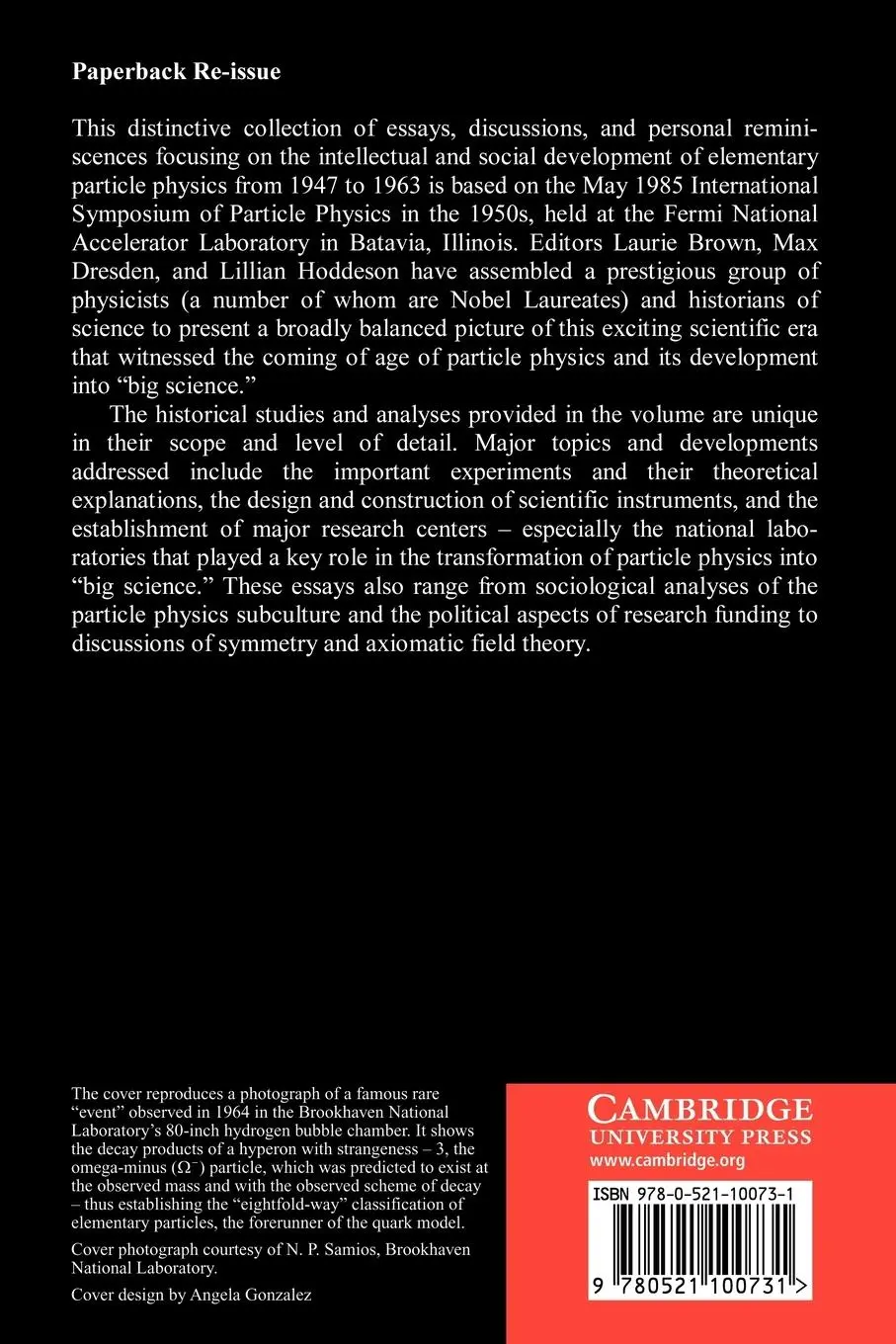 Rückseite: 9780521100731 | Pions to Quarks | Particle Physics in the 1950s | Brown (u. a.) | Buch