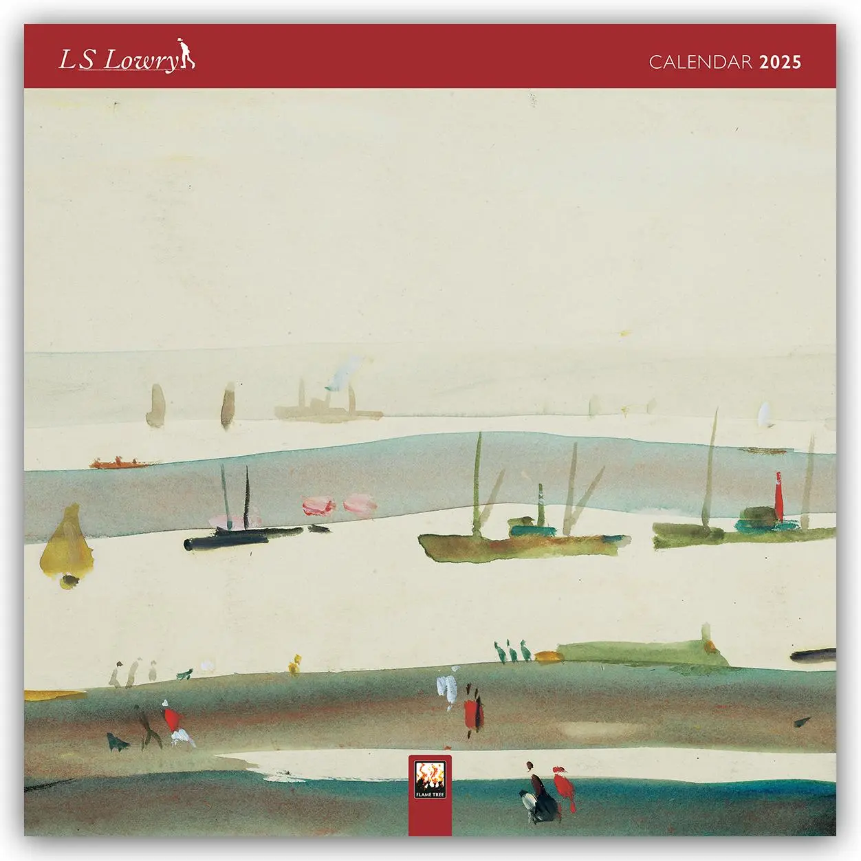 Cover: 9781835620731 | L.S. Lowry Wall Calendar 2025 (Art Calendar) | Flame Tree Publishing