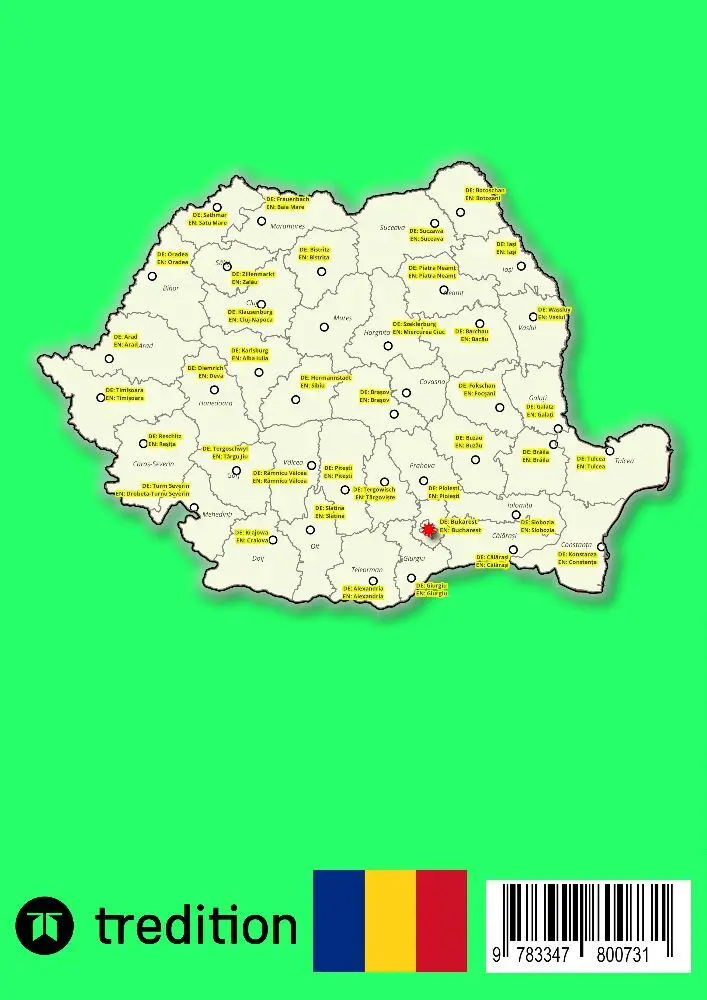 Bild: 9783347800731 | Rumänien Autoatlas, Straßenatlas 2023/2024 1:200.000 (România) | Baciu
