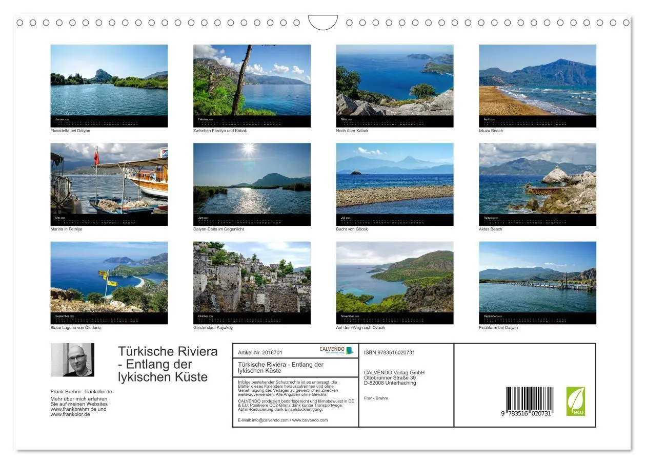 Bild: 9783516020731 | Türkische Riviera - Entlang der lykischen Küste (Wandkalender 2026...