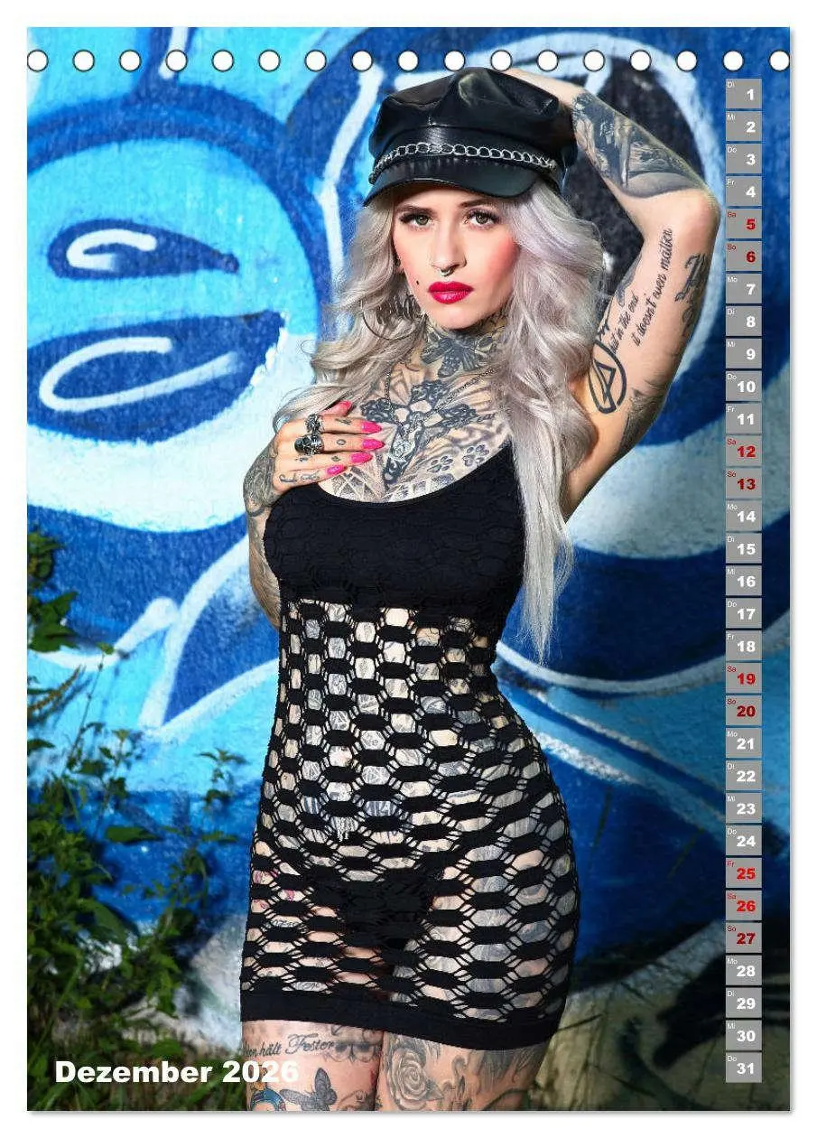 Bild: 9783516260731 | Beauty Tattoo Girls (Tischkalender 2026 DIN A5 hoch), CALVENDO...