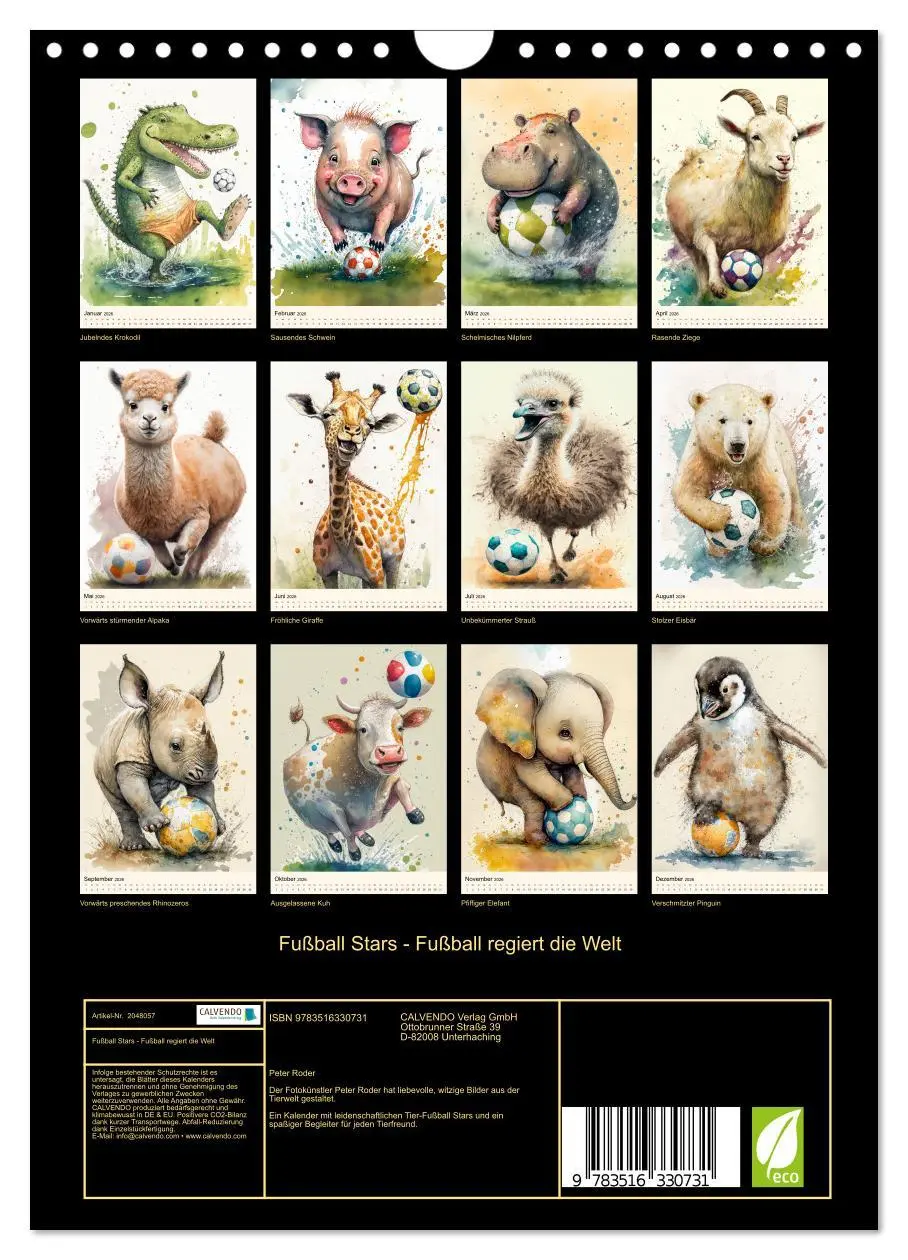 Bild: 9783516330731 | Fußball Stars - Fußball regiert die Welt (Wandkalender 2026 DIN A4...