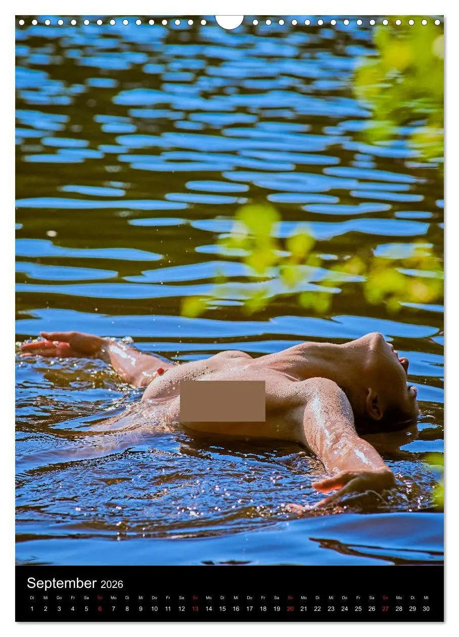 Bild: 9783516400731 | Akt am See (Wandkalender 2026 DIN A3 hoch), CALVENDO Monatskalender