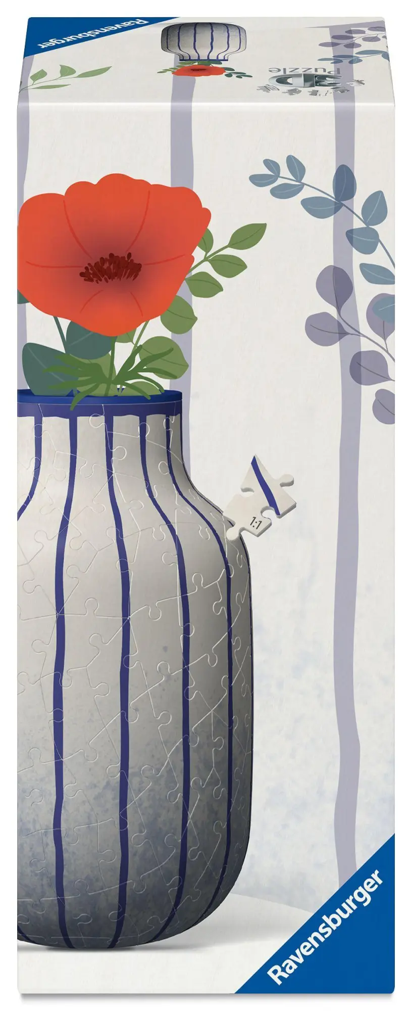 Cover: 4005555080831 | 3D Puzzle Vase Stripes Blue | Erleben Sie Puzzeln in der 3. Dimension!