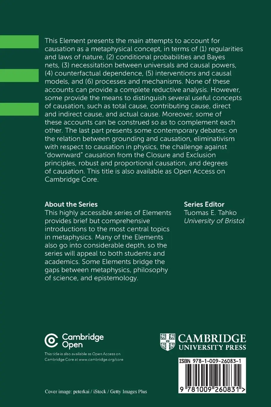 Rückseite: 9781009260831 | Metaphysics of Causation | Max Kistler | Taschenbuch | Englisch | 2024