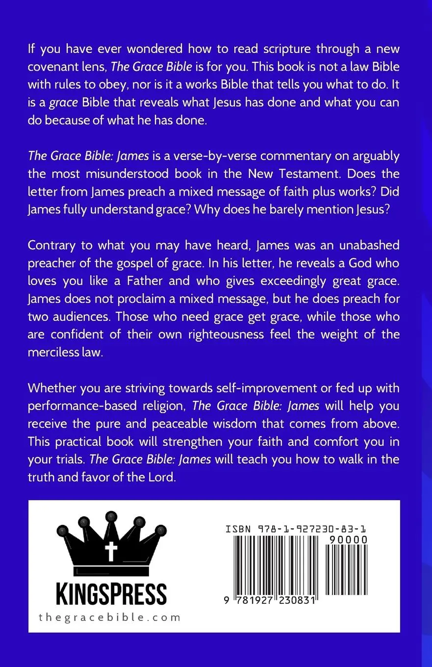 Rückseite: 9781927230831 | The Grace Bible | James | Paul Ellis | Taschenbuch | Englisch | 2023