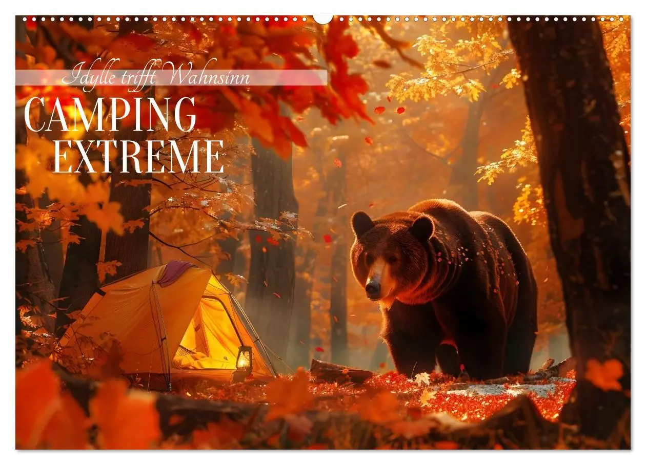 Cover: 9783457300831 | Camping Extreme (Wandkalender 2026 DIN A2 quer), CALVENDO...