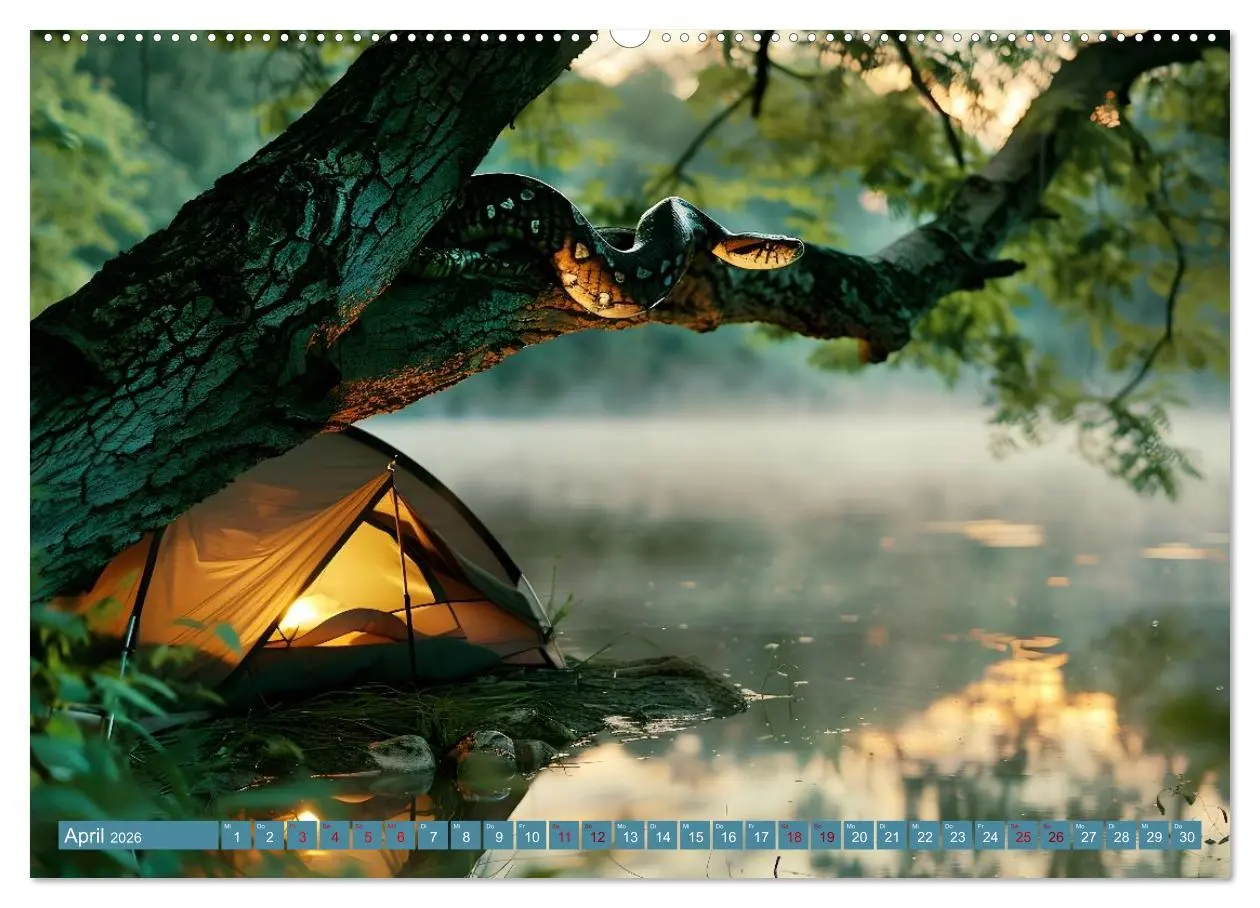 Bild: 9783457300831 | Camping Extreme (Wandkalender 2026 DIN A2 quer), CALVENDO...