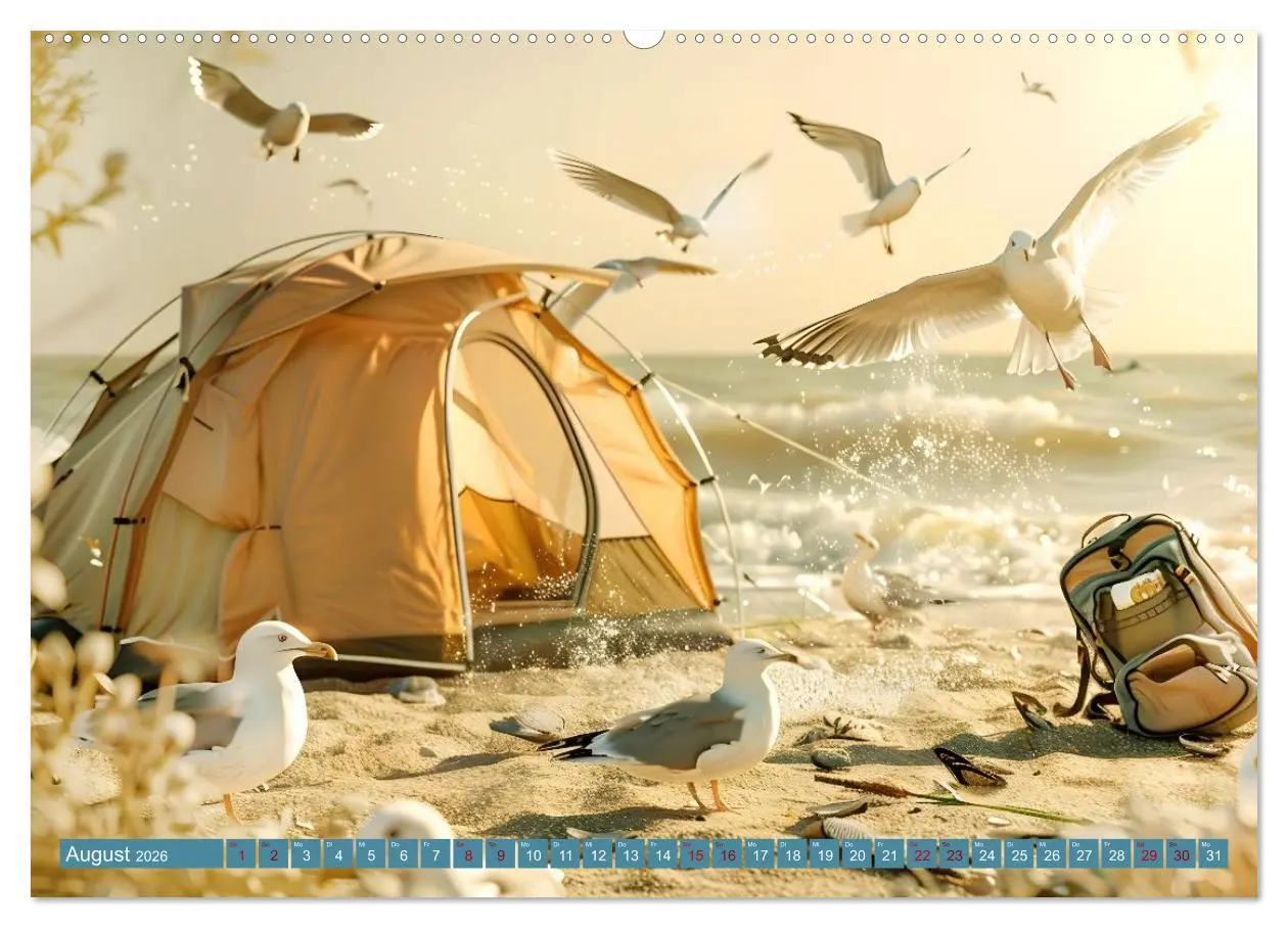 Bild: 9783457300831 | Camping Extreme (Wandkalender 2026 DIN A2 quer), CALVENDO...