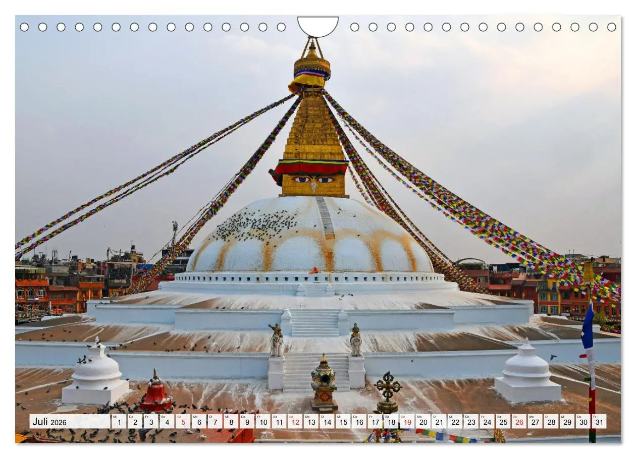 Bild: 9783457780831 | BUDDHISMUS in NEPAL (Wandkalender 2026 DIN A4 quer), CALVENDO...